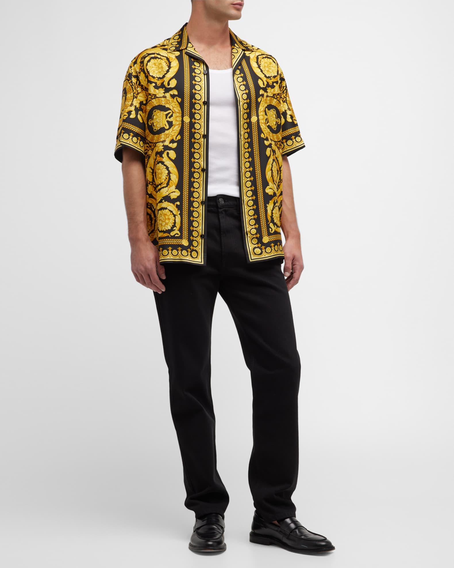 Versace mens shirts for sale hot sale
