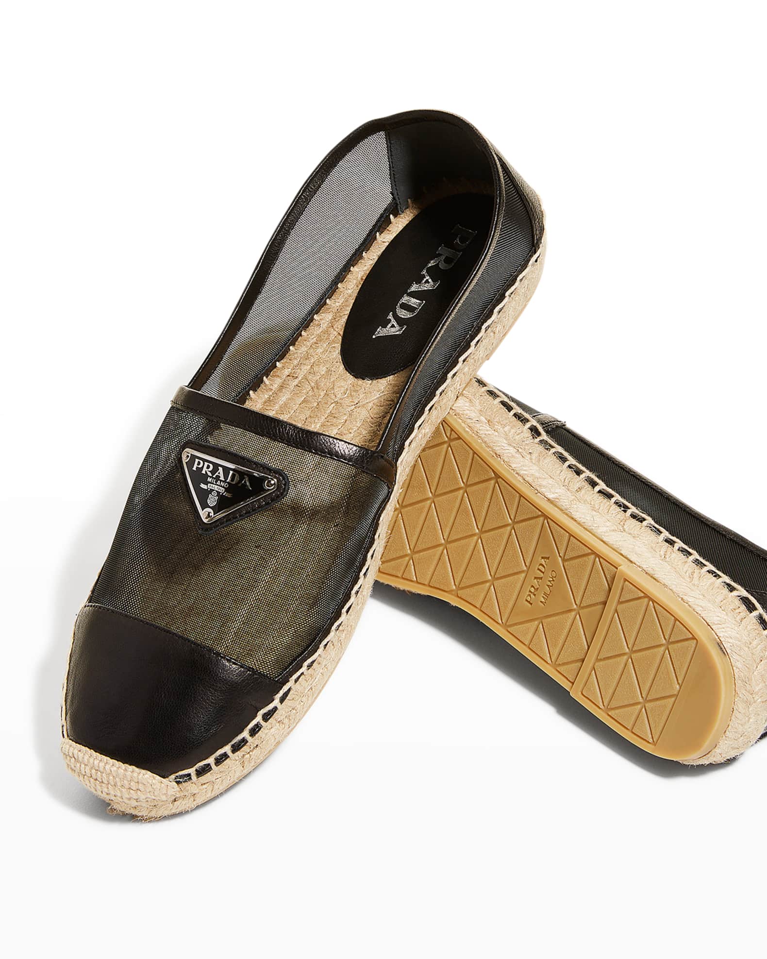 prada mesh flats