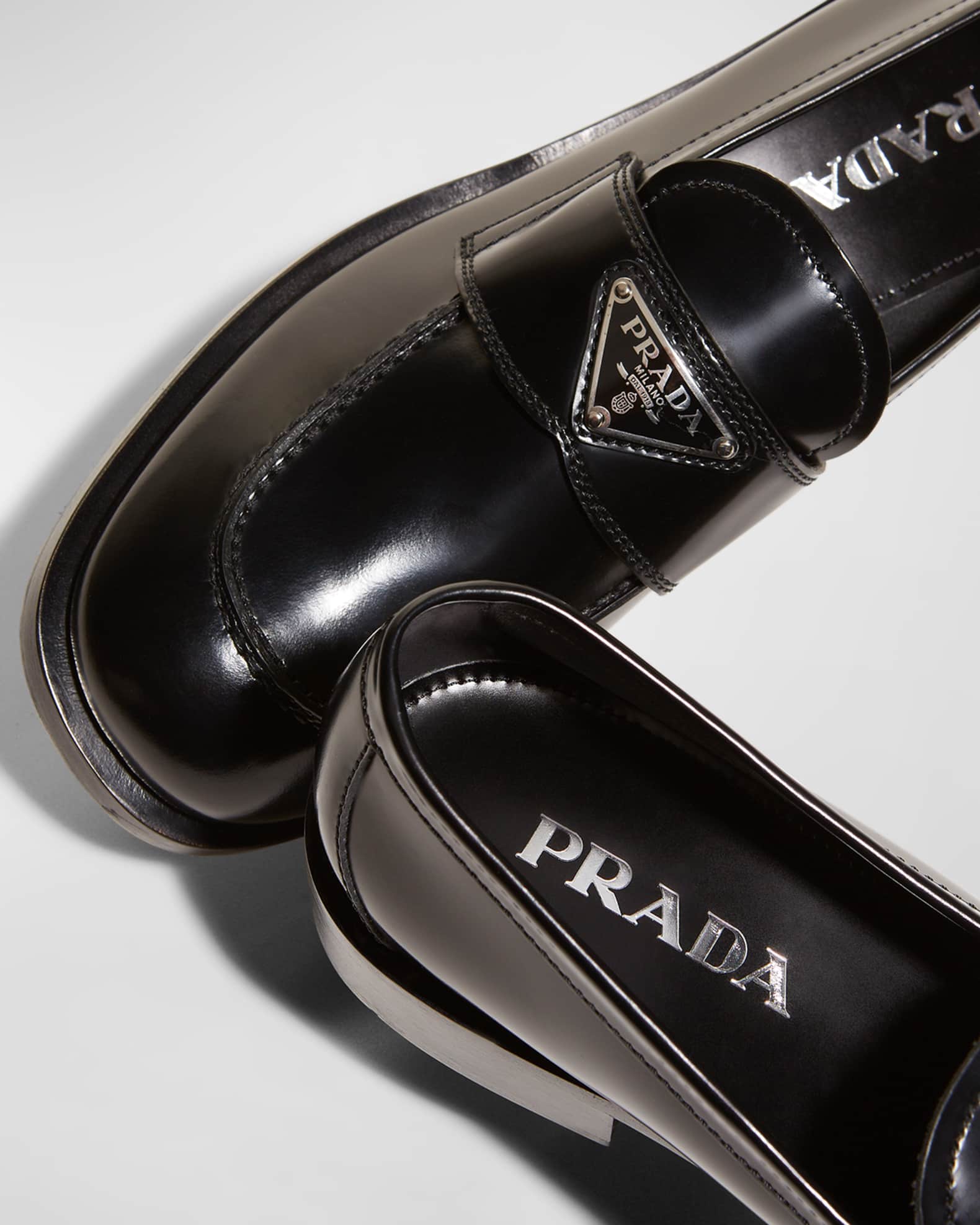 PRA LEATHER LOGO OUTLET SNEAKERS BLACK CALFSKIN main image 1