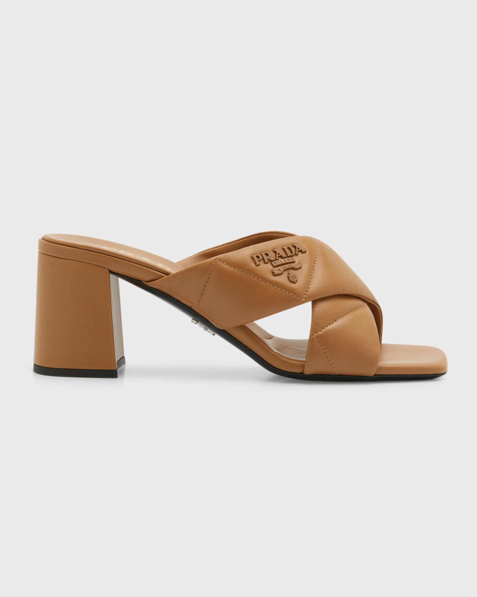 Nude Prada slide sandals