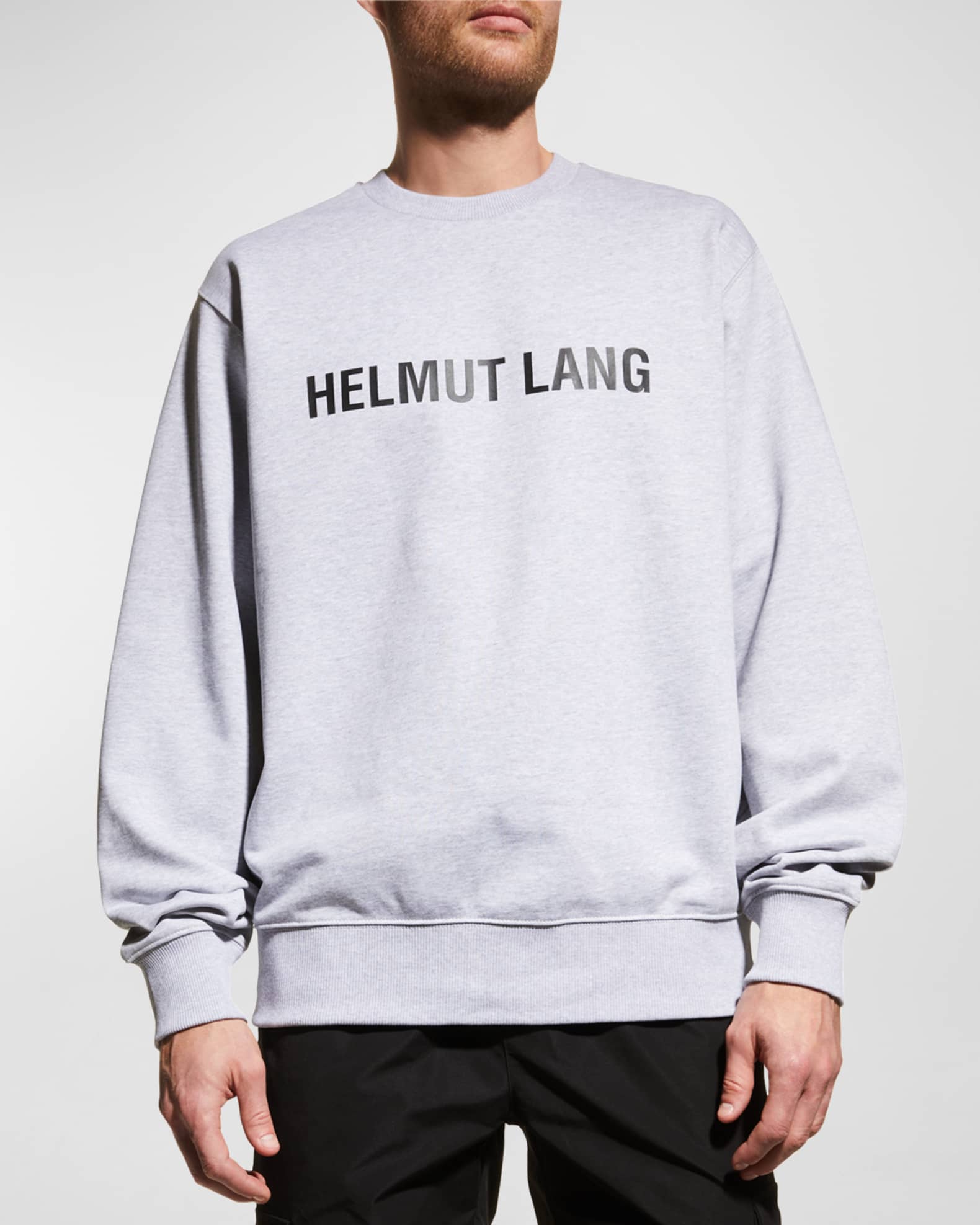 Helmut lang logo sweatshirt top