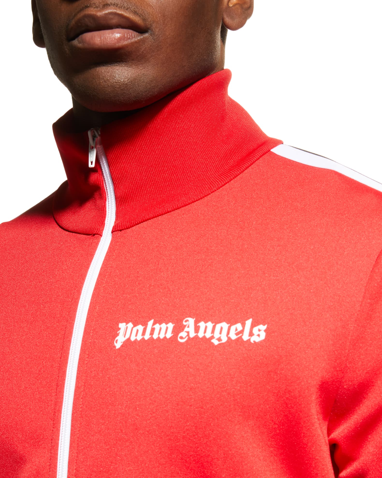 Palm Angels Men's Classic Logo Track Jacket Neiman Marcus