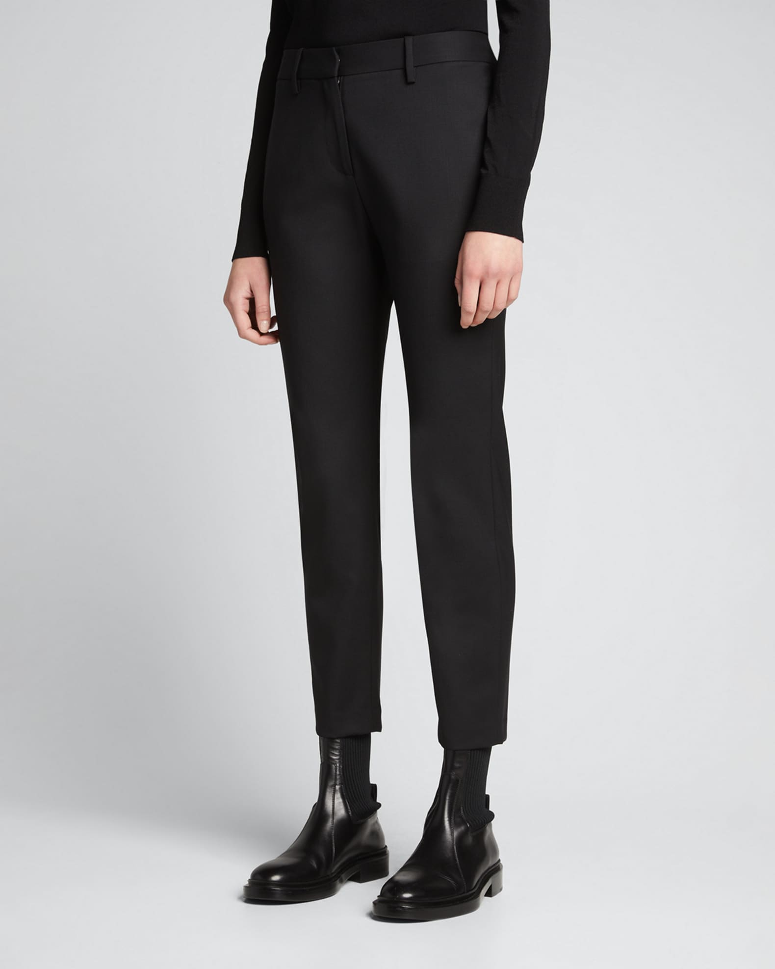 NILI LOTAN Women s Tel Aviv Wool blend Skinny Leg Ankle Pants