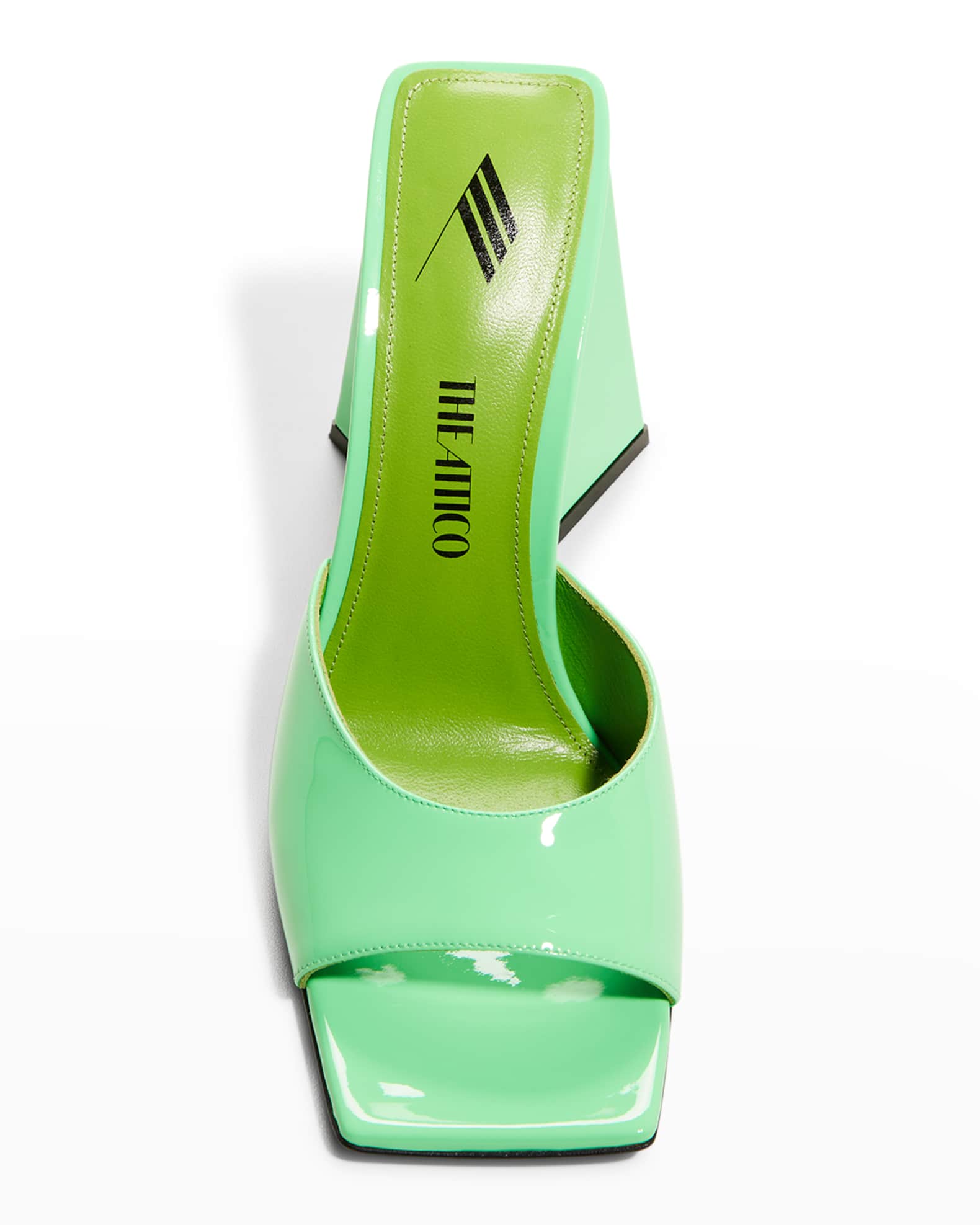 The Attico Devon Calfskin Mule Sandals | Neiman Marcus