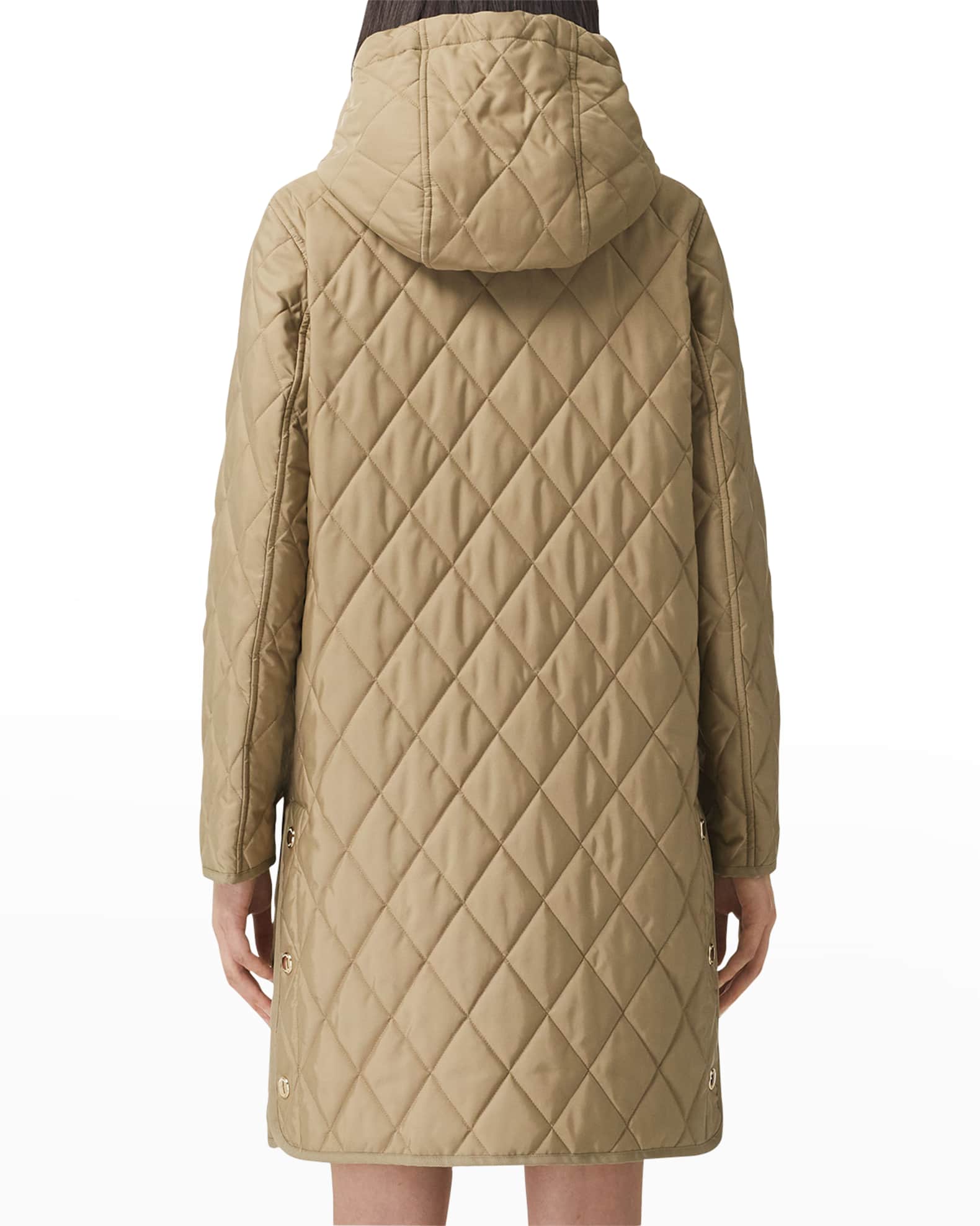 Burberry mid length quilted coat clearance