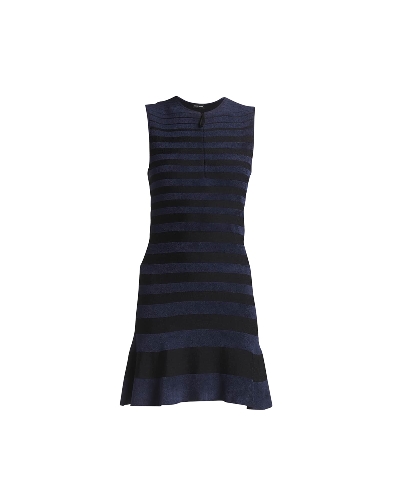 Giorgio Armani Degrade Striped Chenille Mini Dress | Neiman Marcus