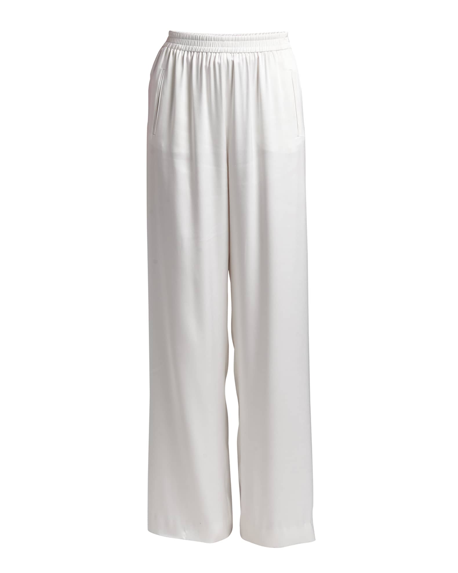 パンツ GIORGIO ARMANI Giorgio Armani Silk Pants Giorgio Armani Silk Wide-Leg Trousers | Neiman Marcus