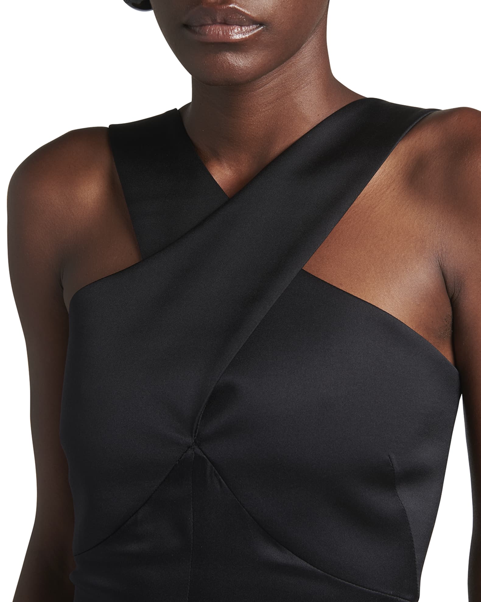 Giorgio Armani Crossover Halter Silk Gown | Neiman Marcus