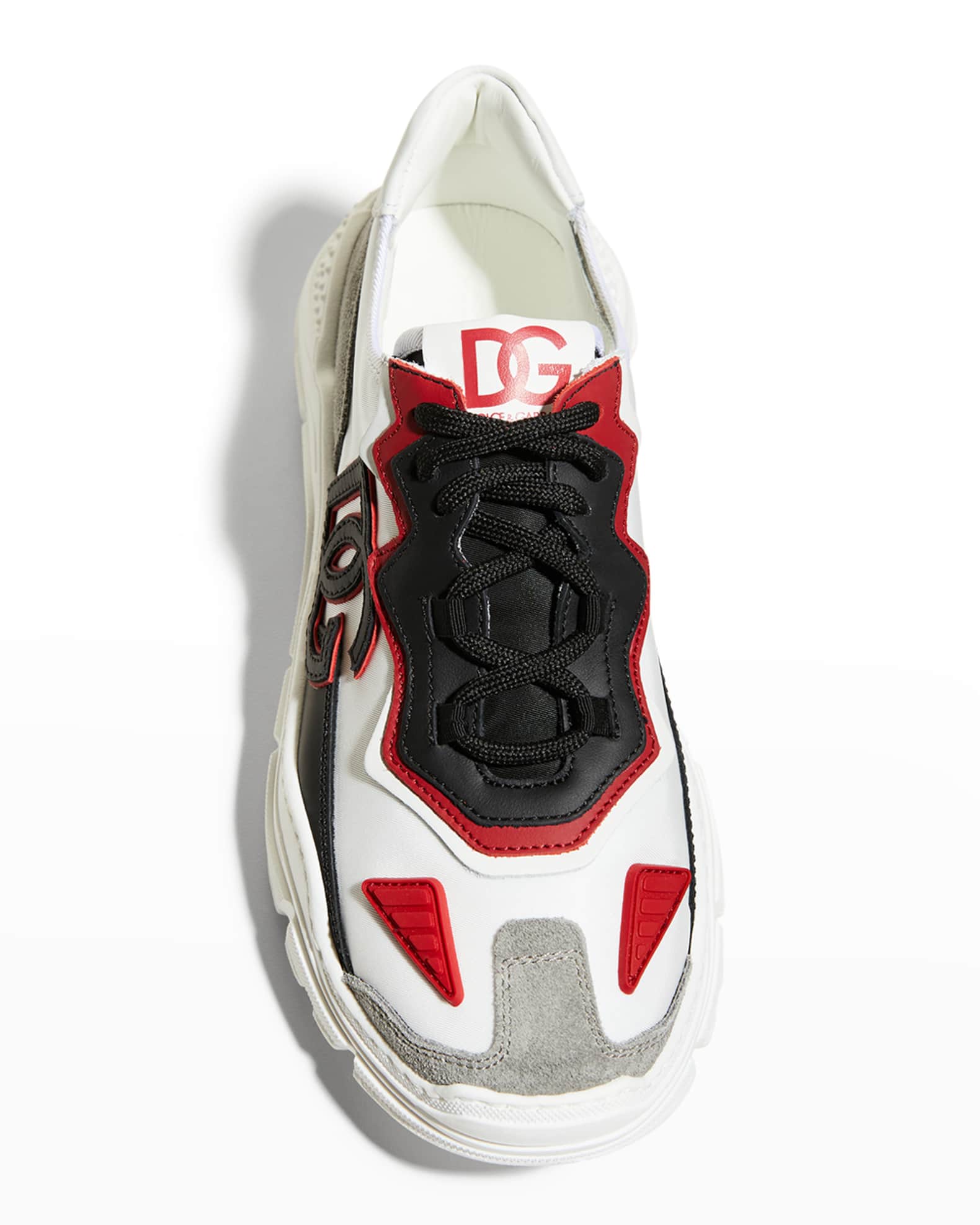 Dolce&Gabbana Kid's Daymaster DG Logo Chunky Sneakers, Size 3738