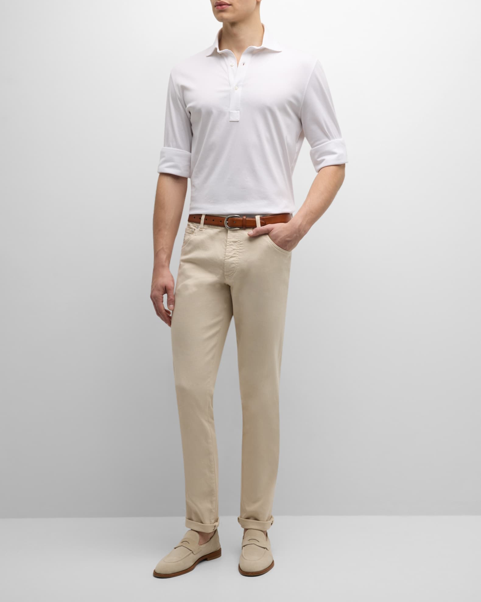 Brunello Cucinelli Men's Bull Denim Skinny-Fit Pants