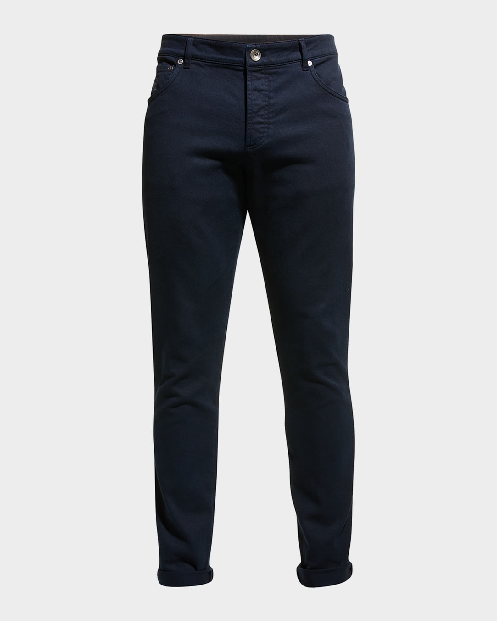 Brunello Cucinelli Men's Bull Denim Skinny-Fit Pants | Neiman Marcus