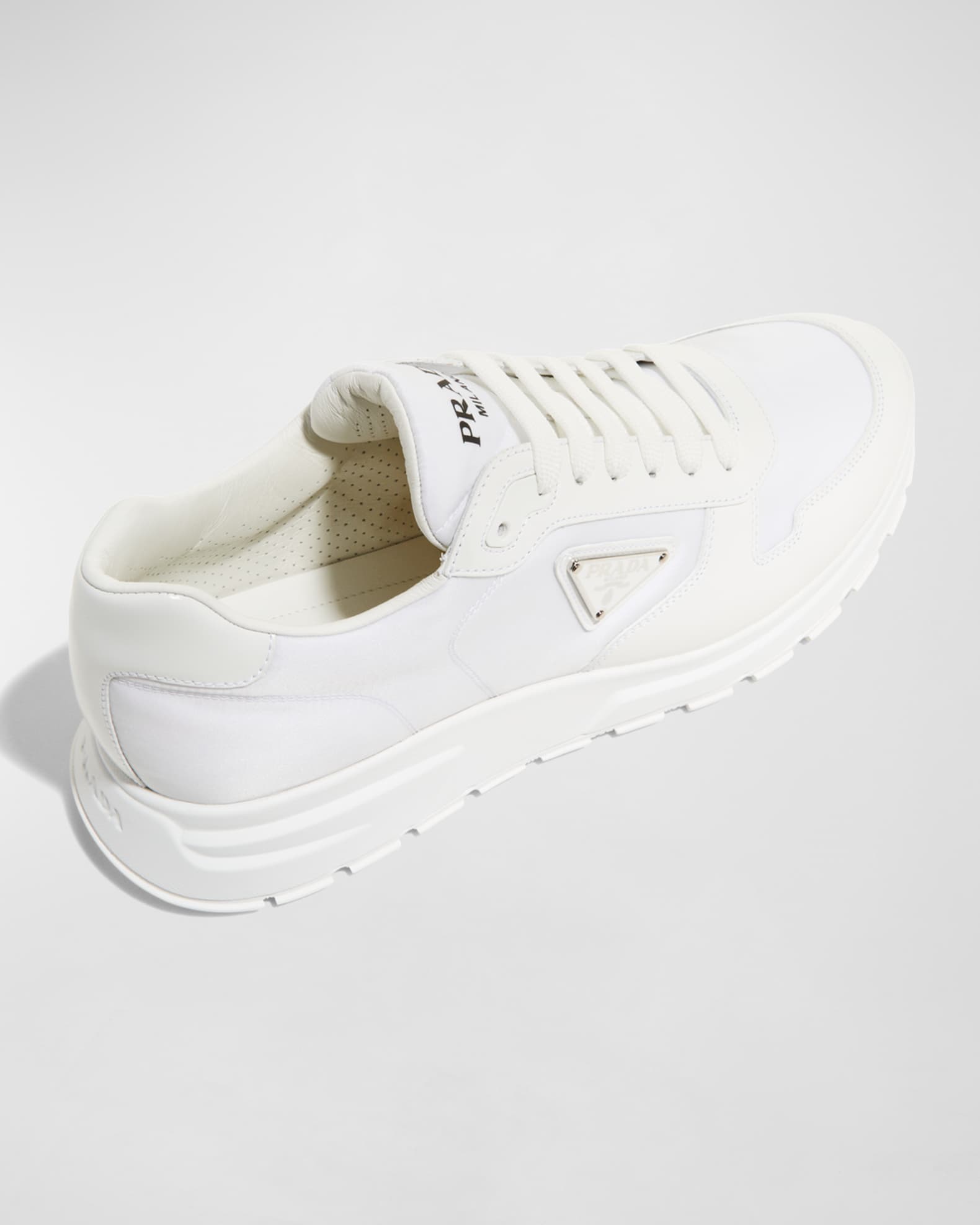 Prada Men's Prax Tonal Low-Top Sneakers | Neiman Marcus