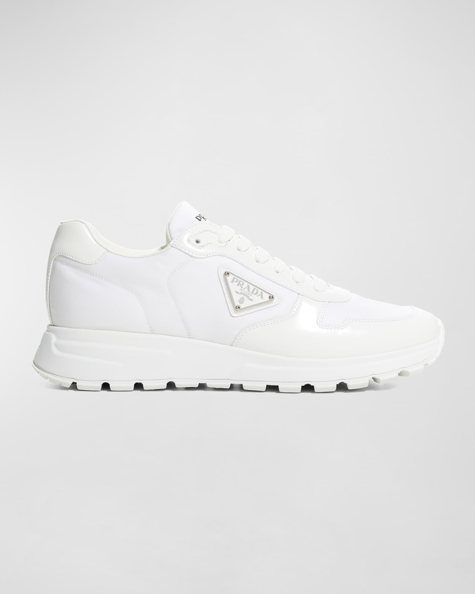 Prada Men's Prax Tonal Low-Top Sneakers | Neiman Marcus