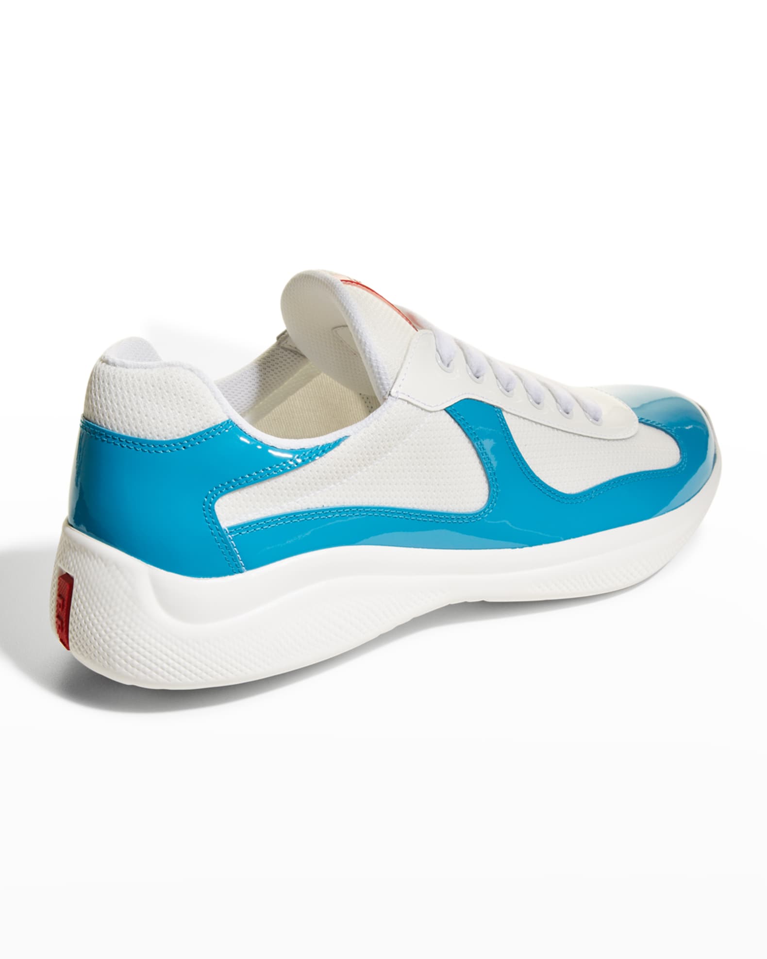 Prada Men's America's Cup Bicolor Trainer Sneakers Neiman Marcus