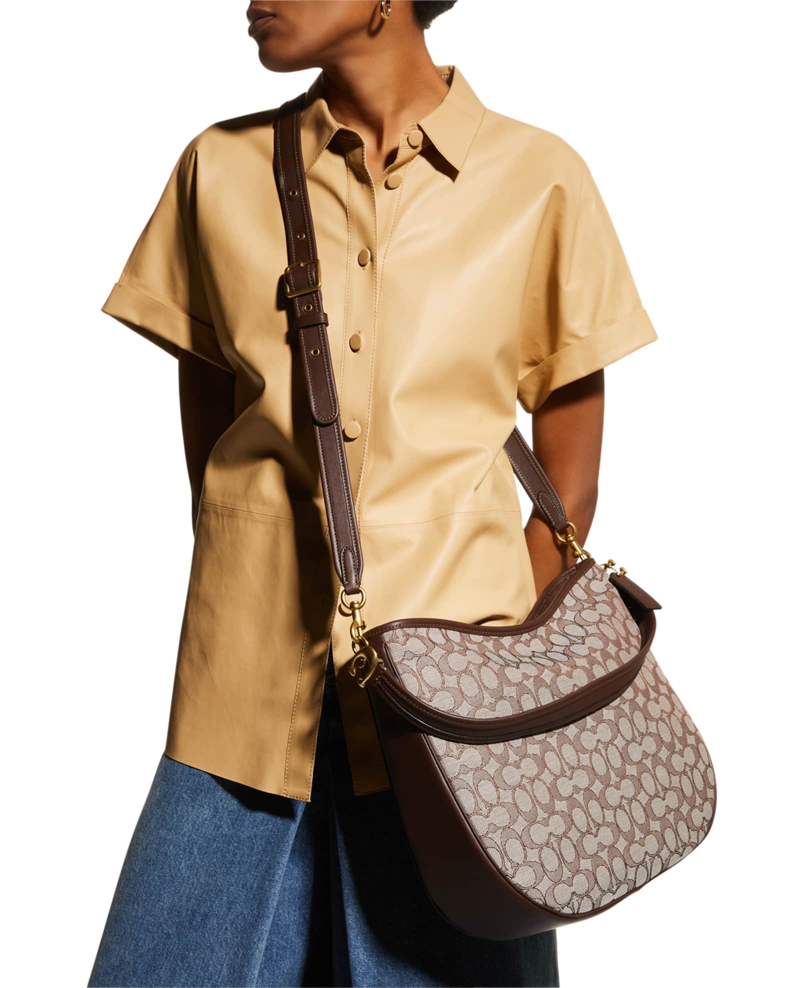 Coach Tabby Monogram Jacquard Hobo Bag Neiman Marcus