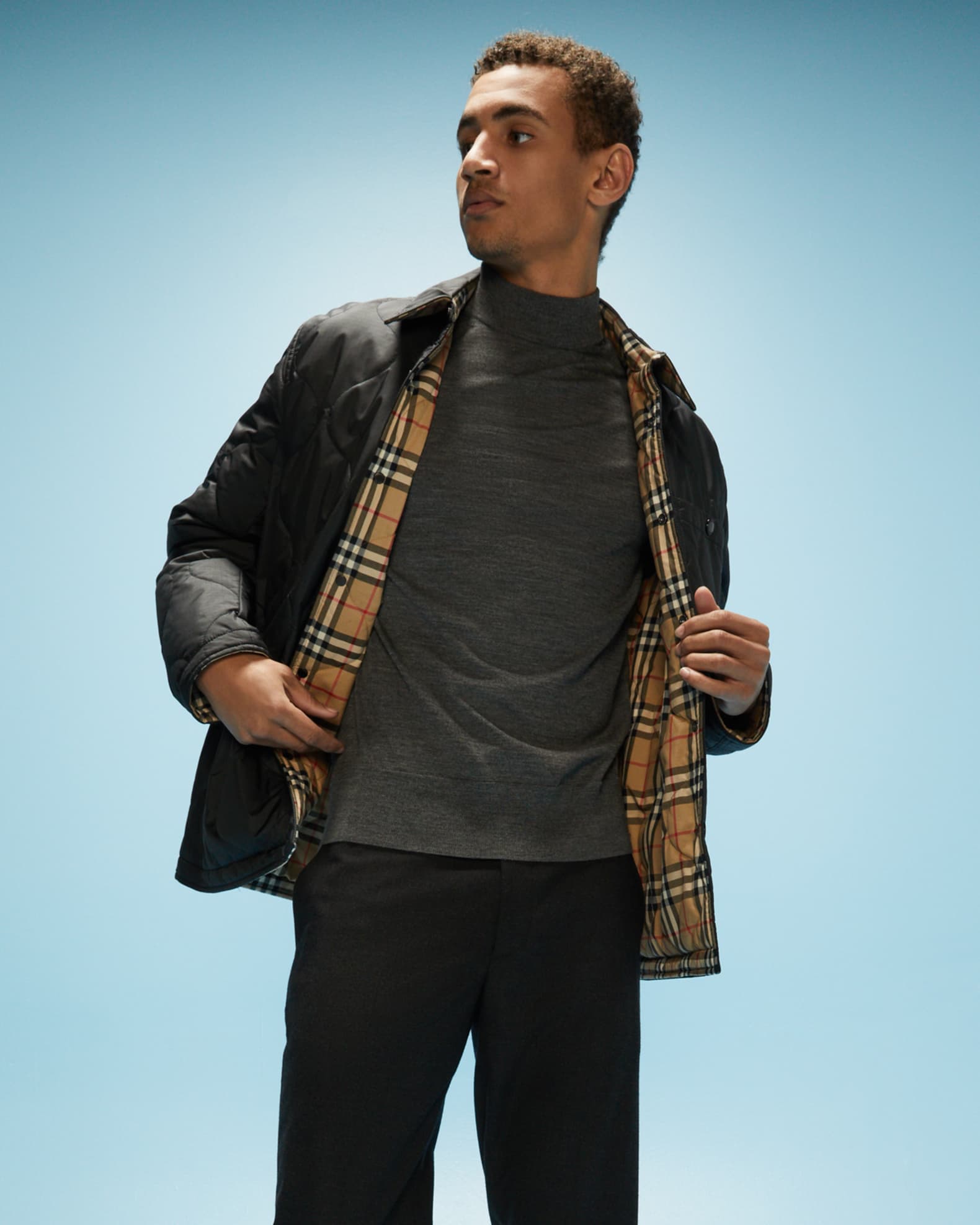 Men s Francis Reversible Check Thermoregulated Overshirt