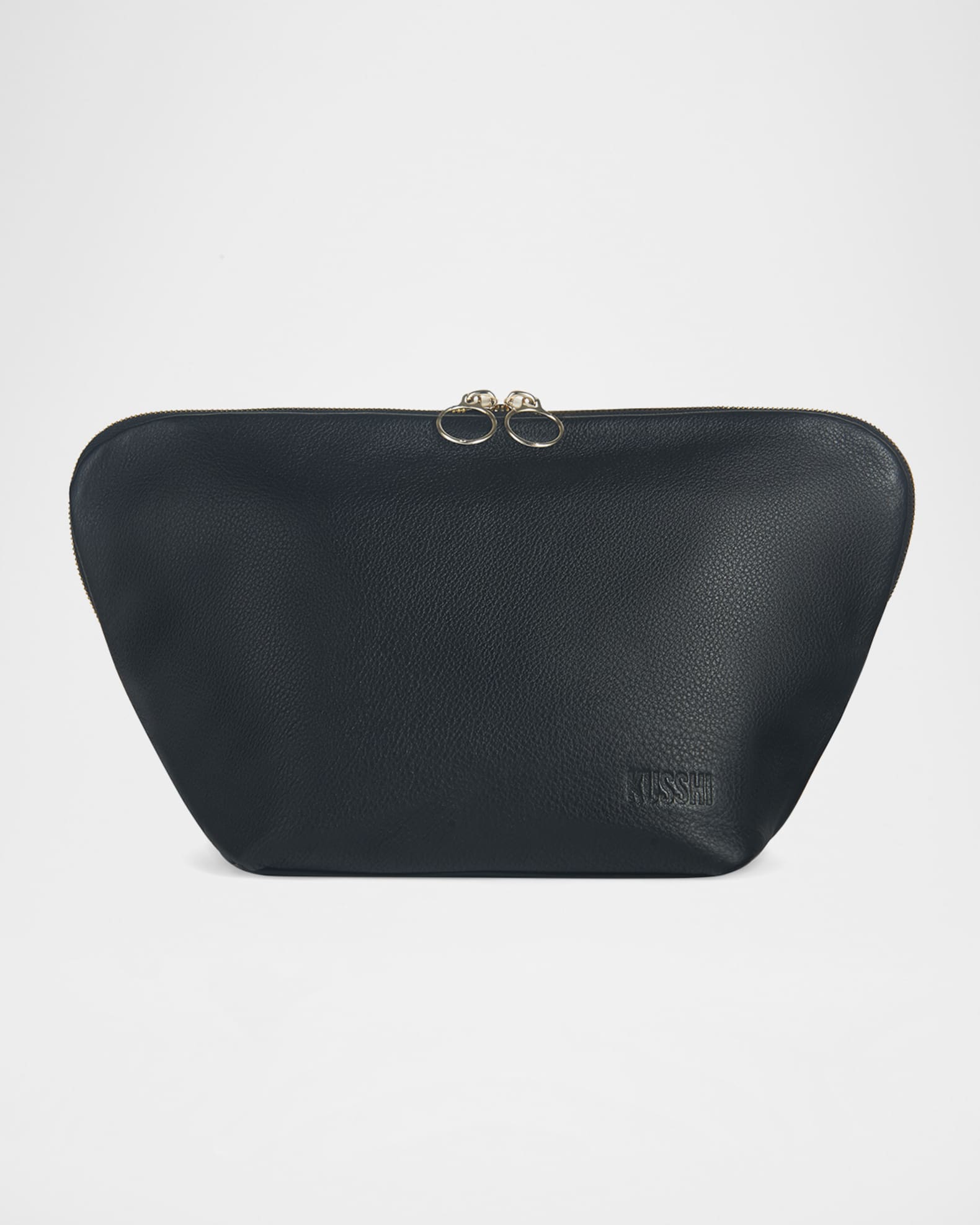 Vacationer Leather Makeup Bag, Navy 0