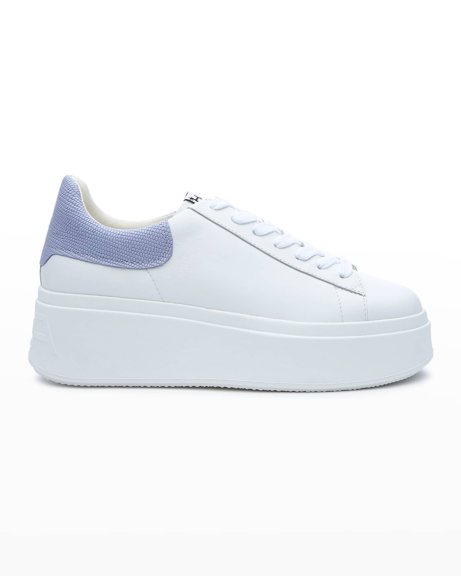 ash moby bicolor platform sneakers