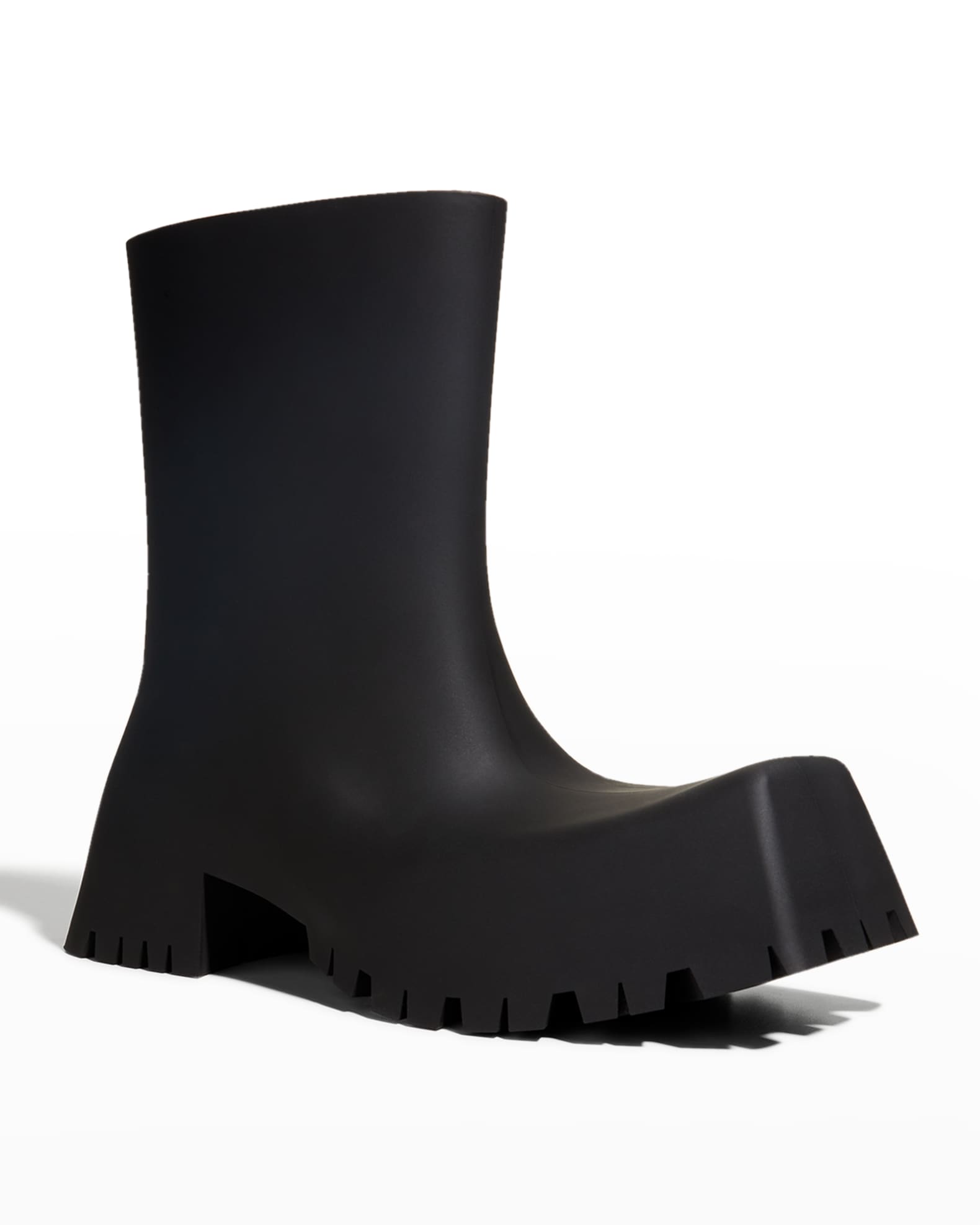Balenciaga Men's Trooper Rubber Boots | Neiman Marcus