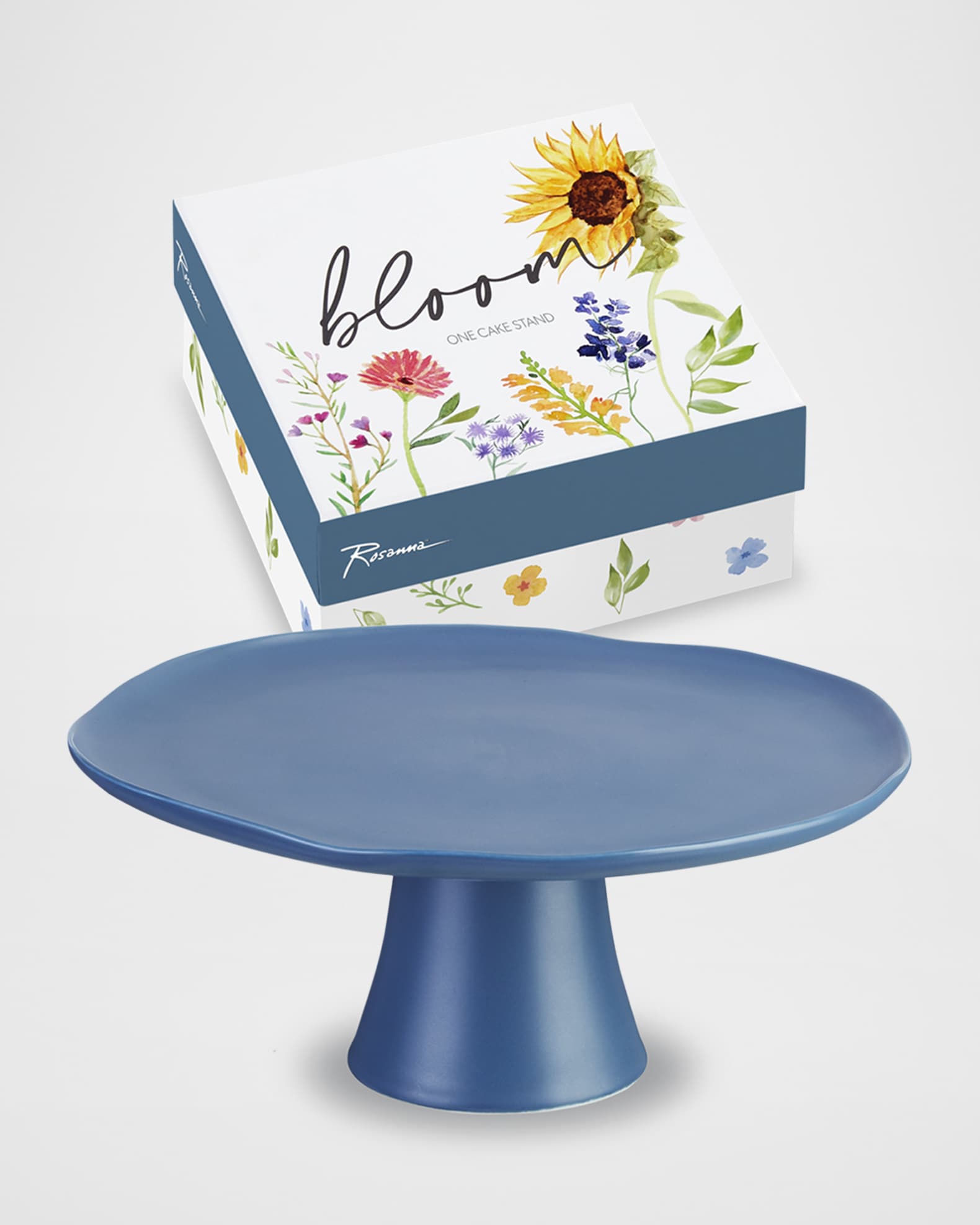 Bloom Pedestal Large Dark Blue
