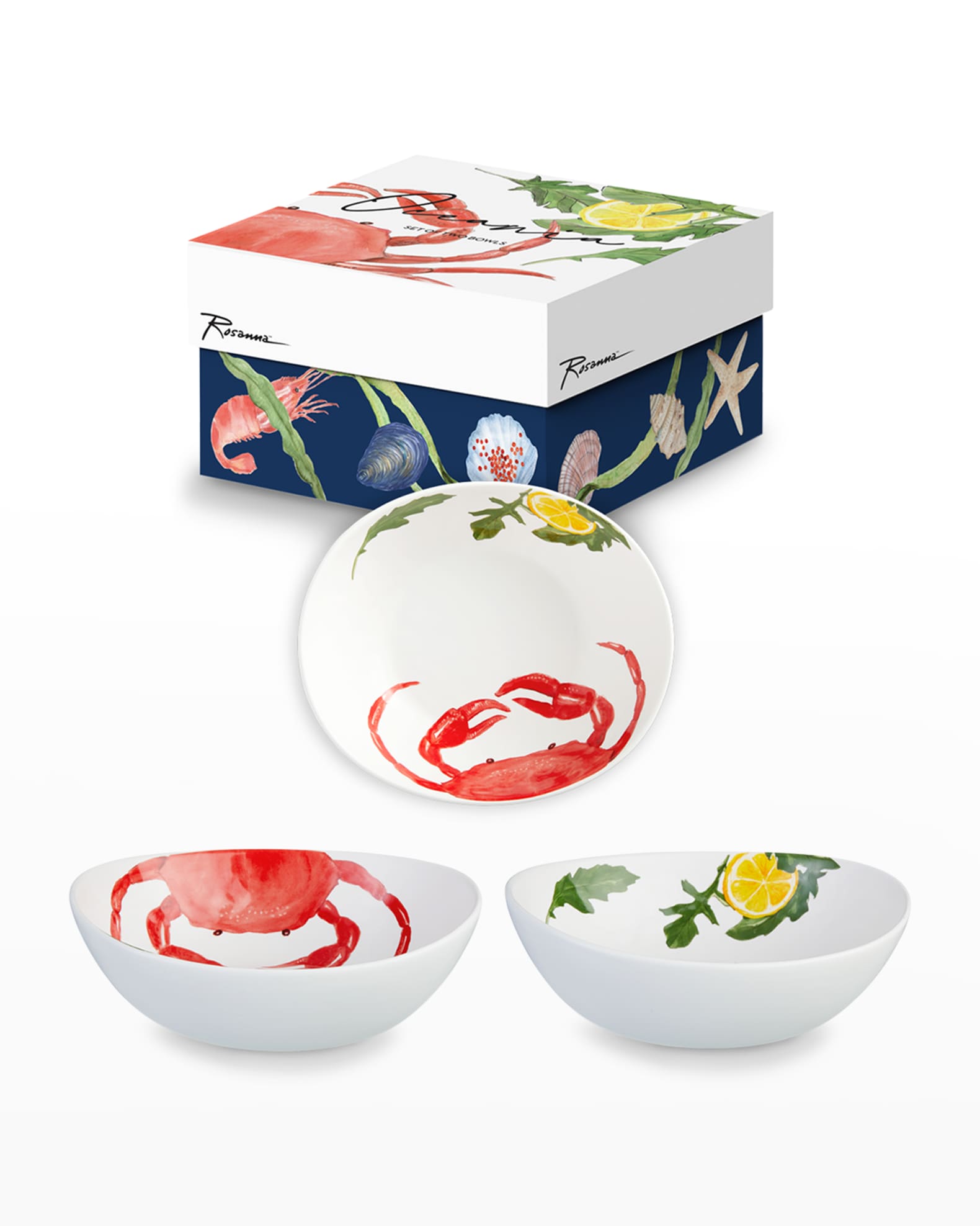 Rosanna Oceania Crab Bowls, Set of 2 Neiman Marcus