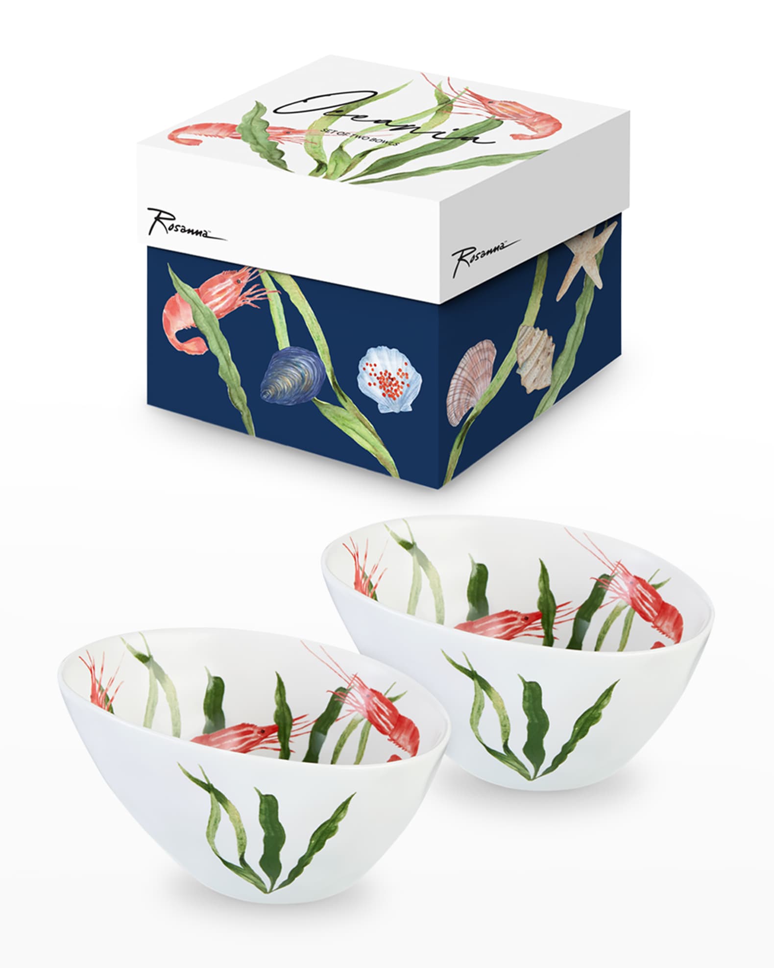 Rosanna Oceania Shrimp Bowls, Set of 2 Neiman Marcus