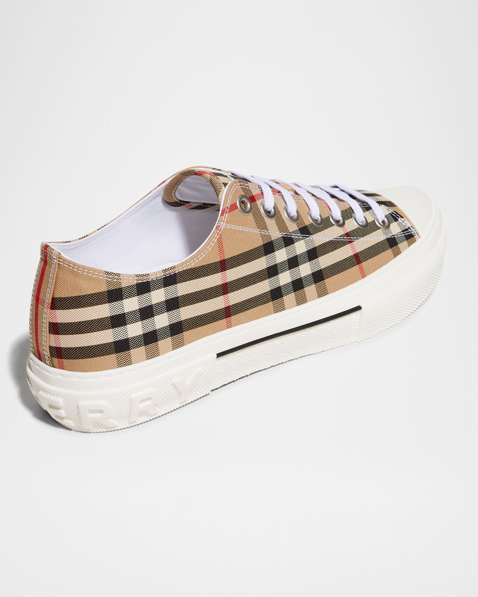 Burberry Vintage Check Logo Beige / White Low Top Sneakers Sneakers - Sneak  in Peace