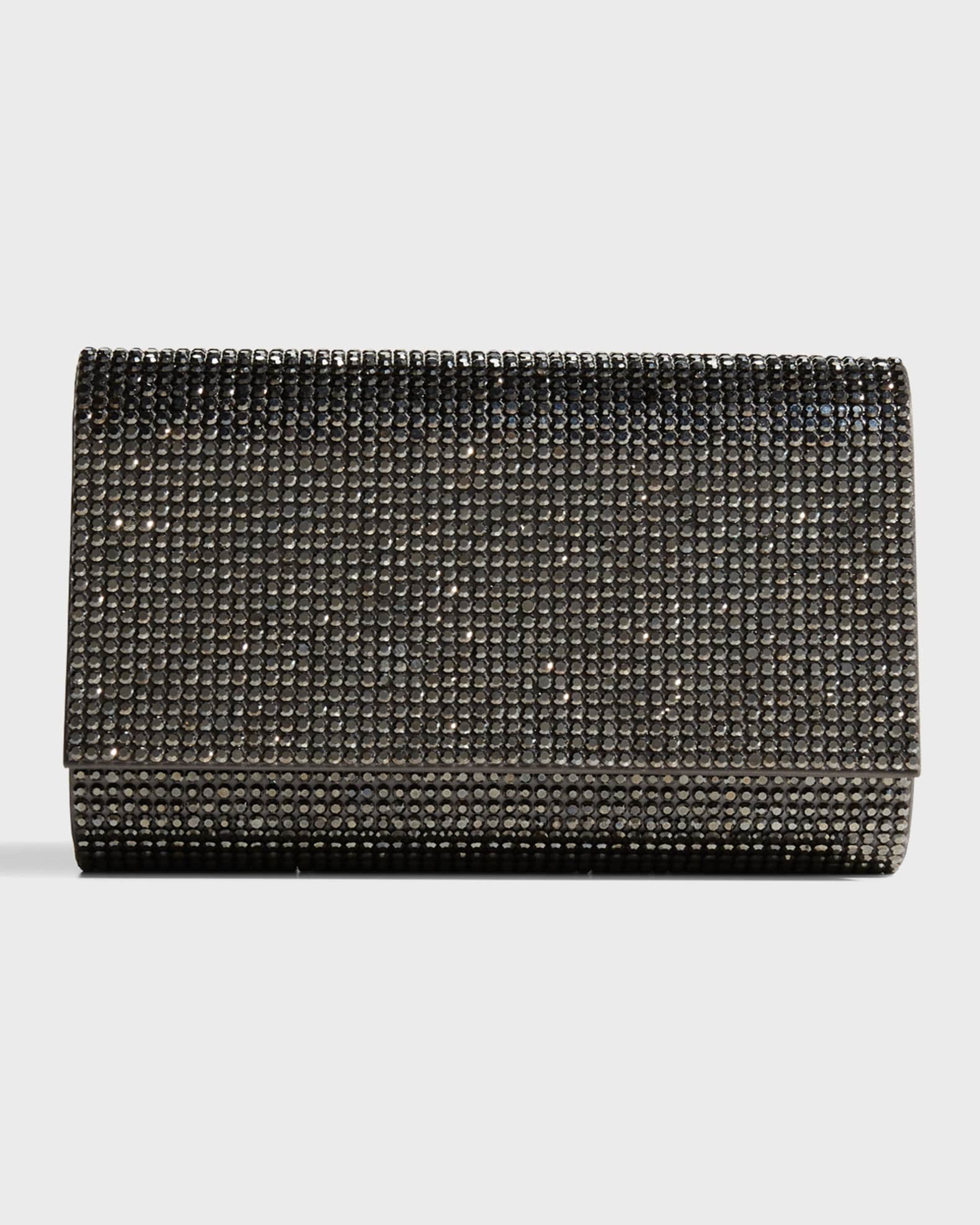 Judith Leiber Couture Fizzy Crystal Flap Clutch Bag