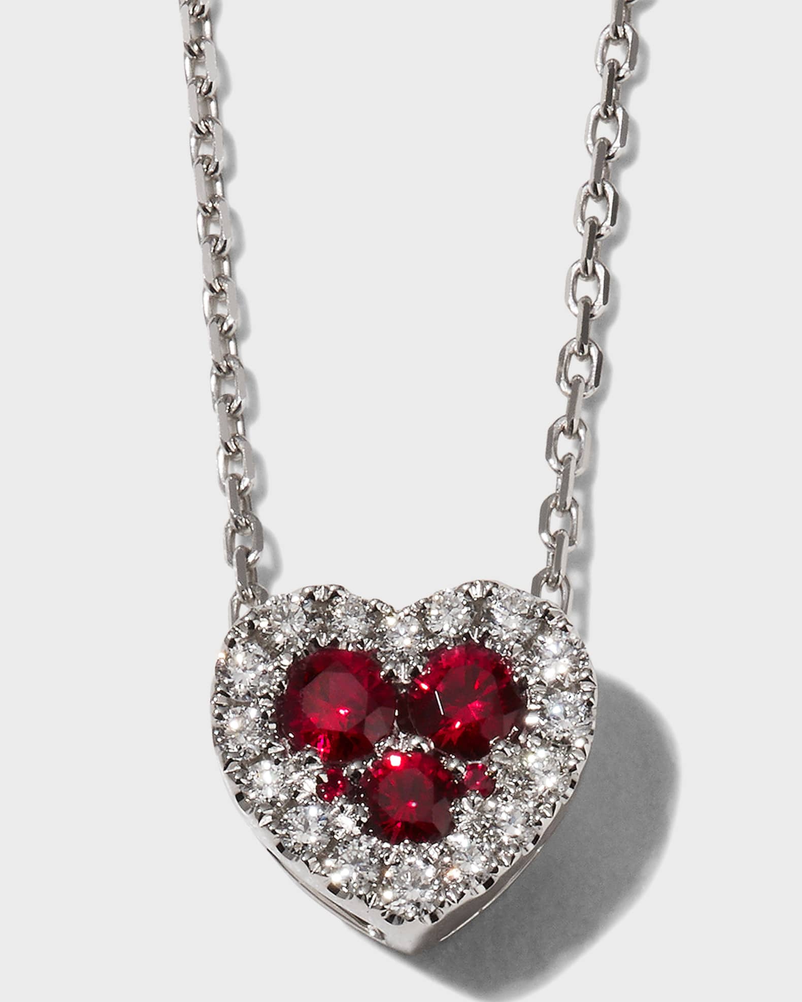 Small Heart-Shaped Firenze Ii Pendant Necklace 0