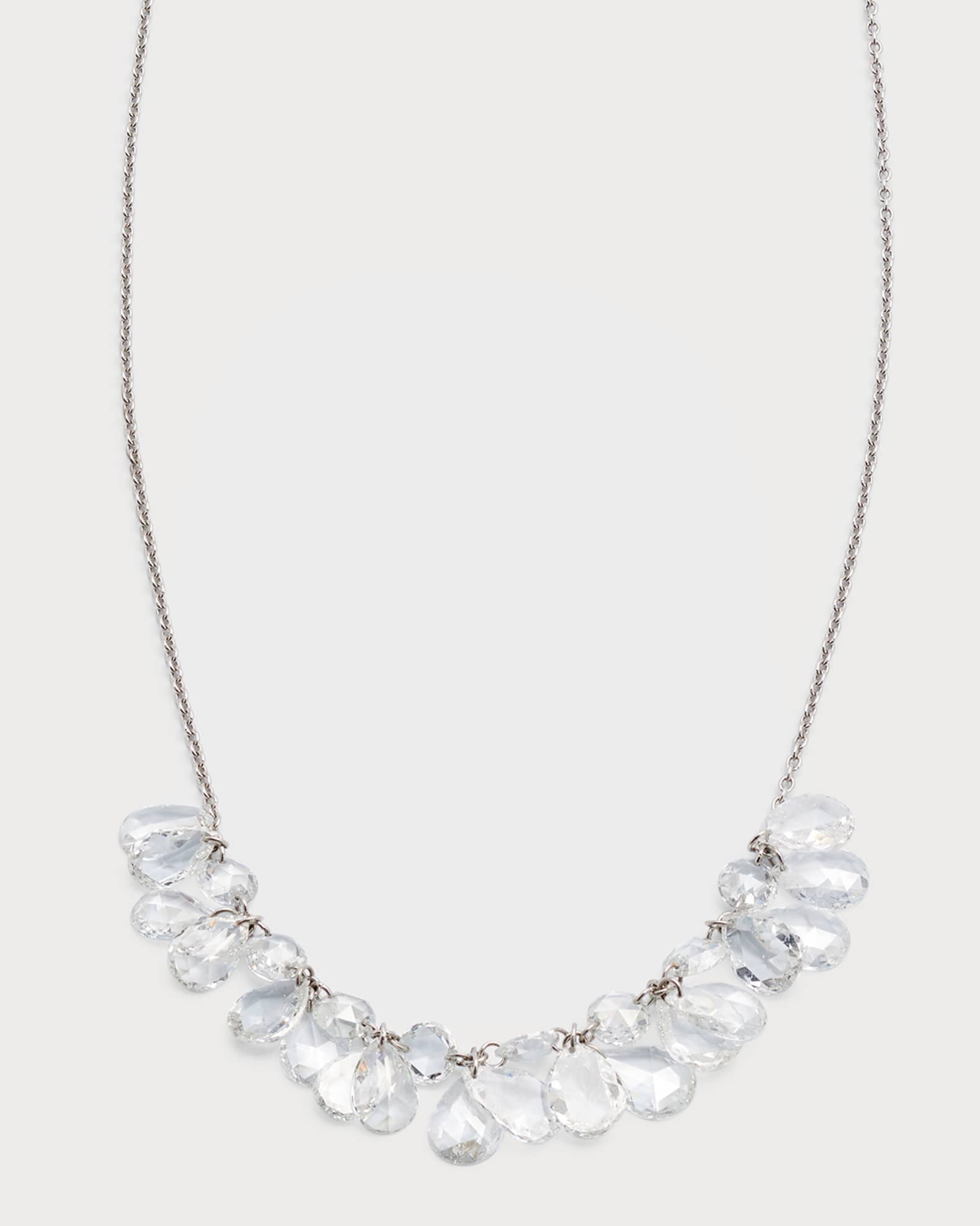 18K Gold Cluster Diamond Pendant Necklace, 18"L, 2.63tcw 0