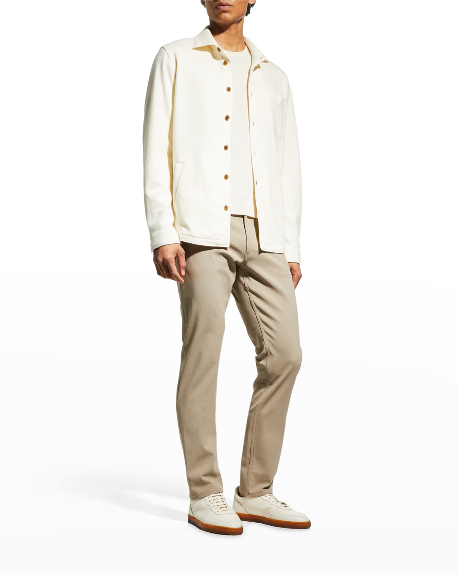 Baldassari Men's Cashmere-Felt Overshirt Jacket | Neiman Marcus