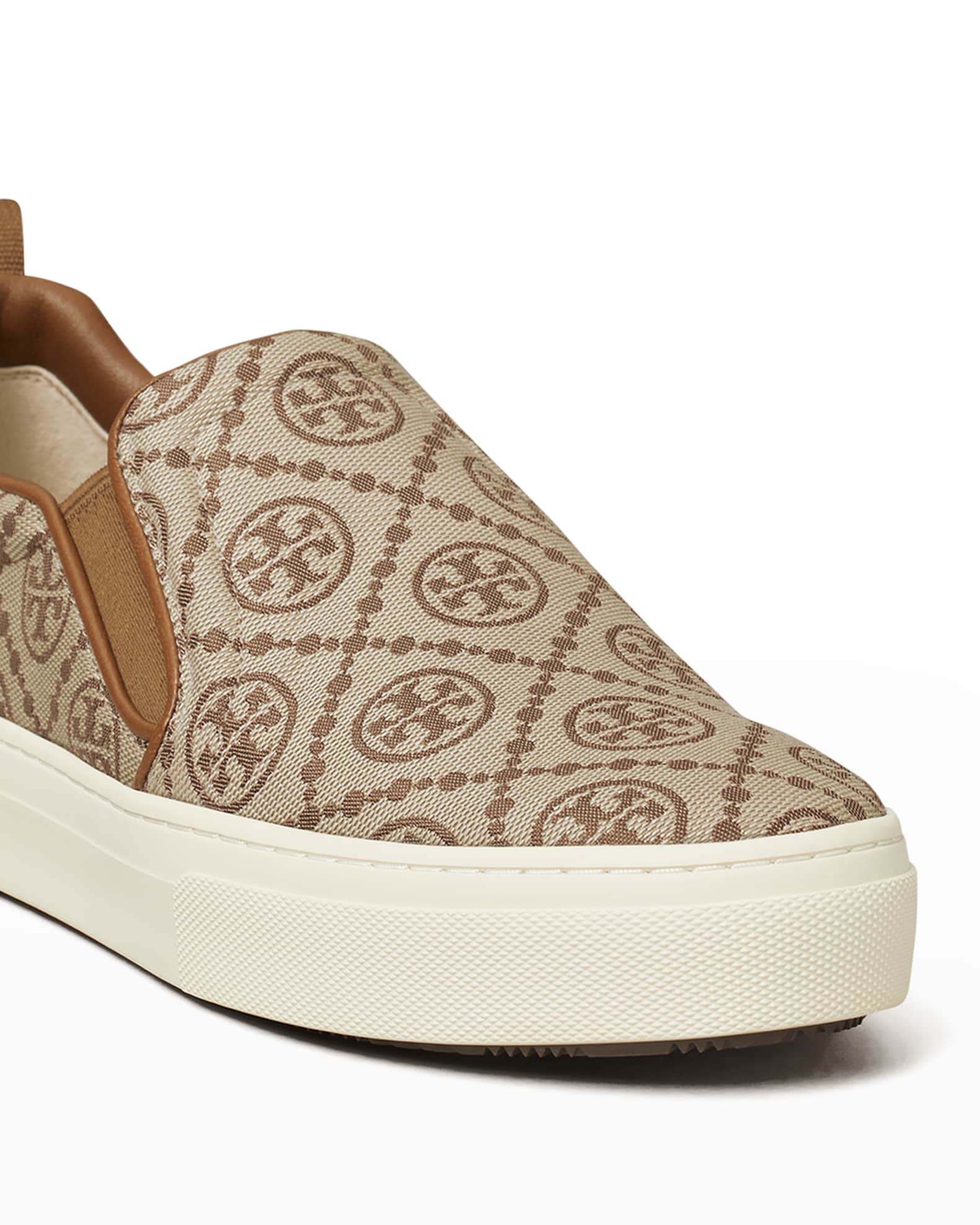 Tory Burch T Monogram Slip-On Sneakers | Neiman Marcus