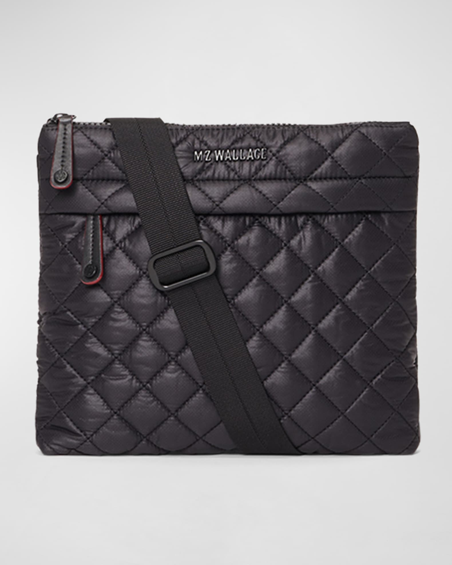 MZ Wallace Metro Flat Crossbody Bag Black