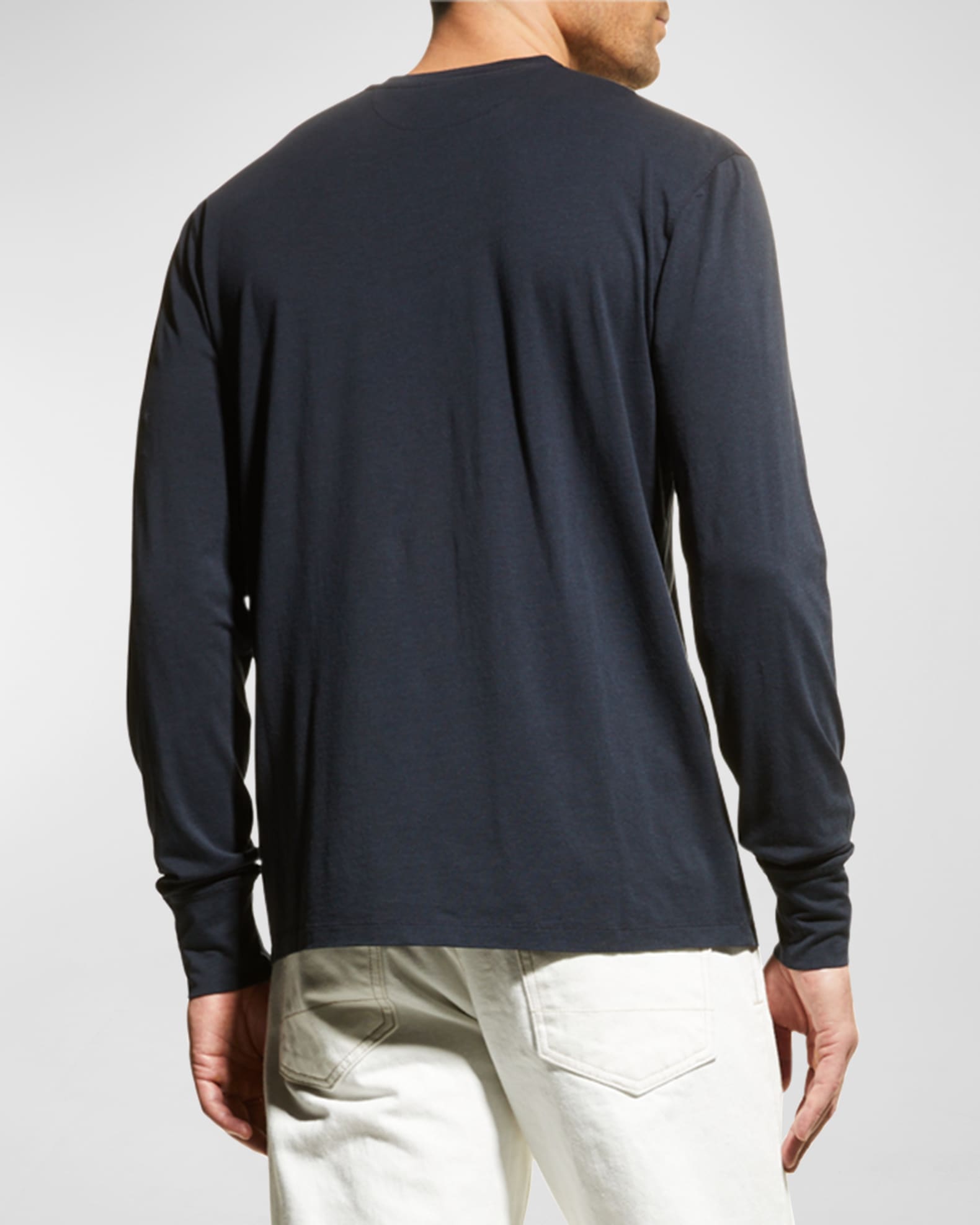 TOM FORD Men's Long-Sleeve Solid T-Shirt | Neiman Marcus