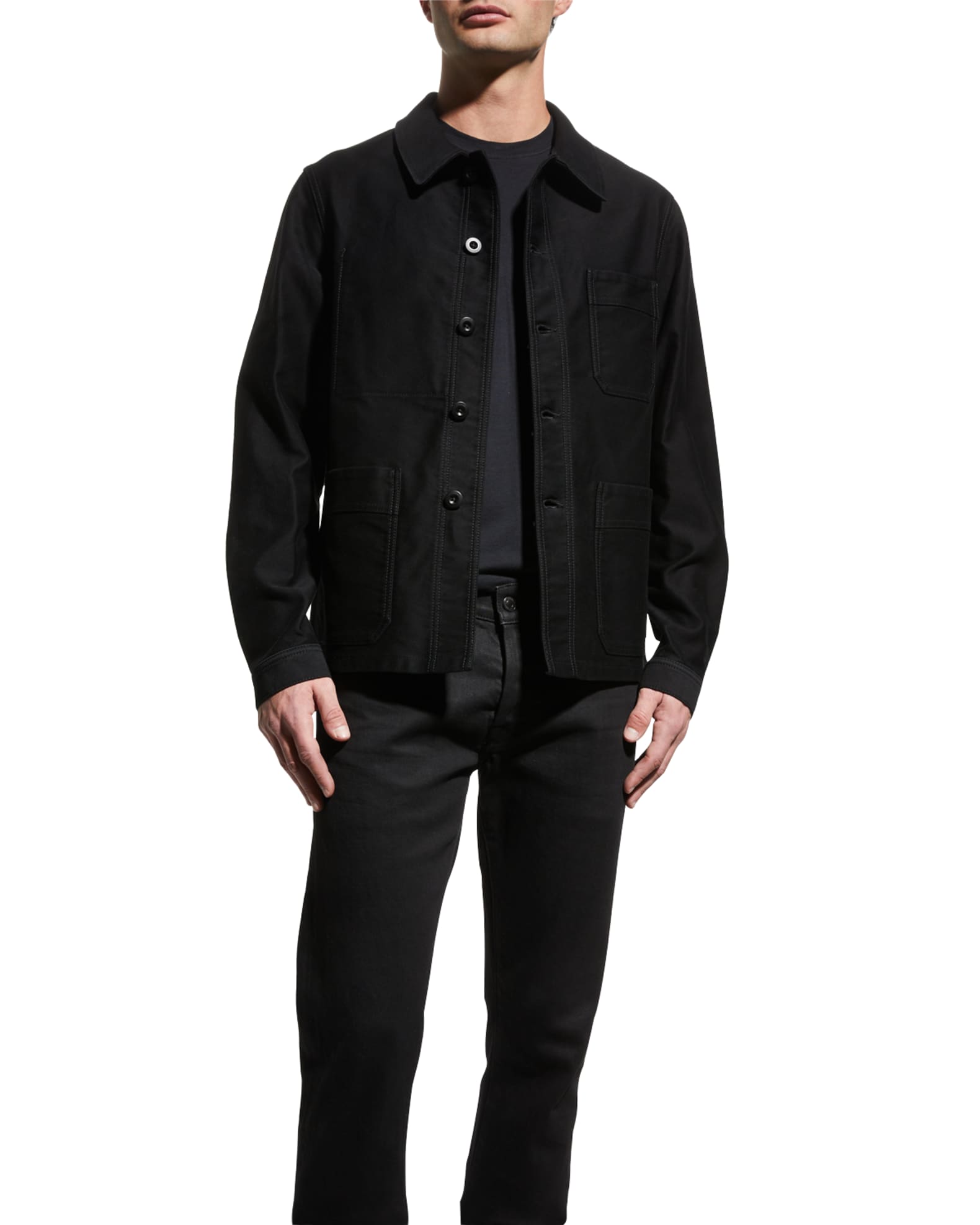 TOM FORD Men's Brushed Cotton Chore Jacket | Neiman Marcus