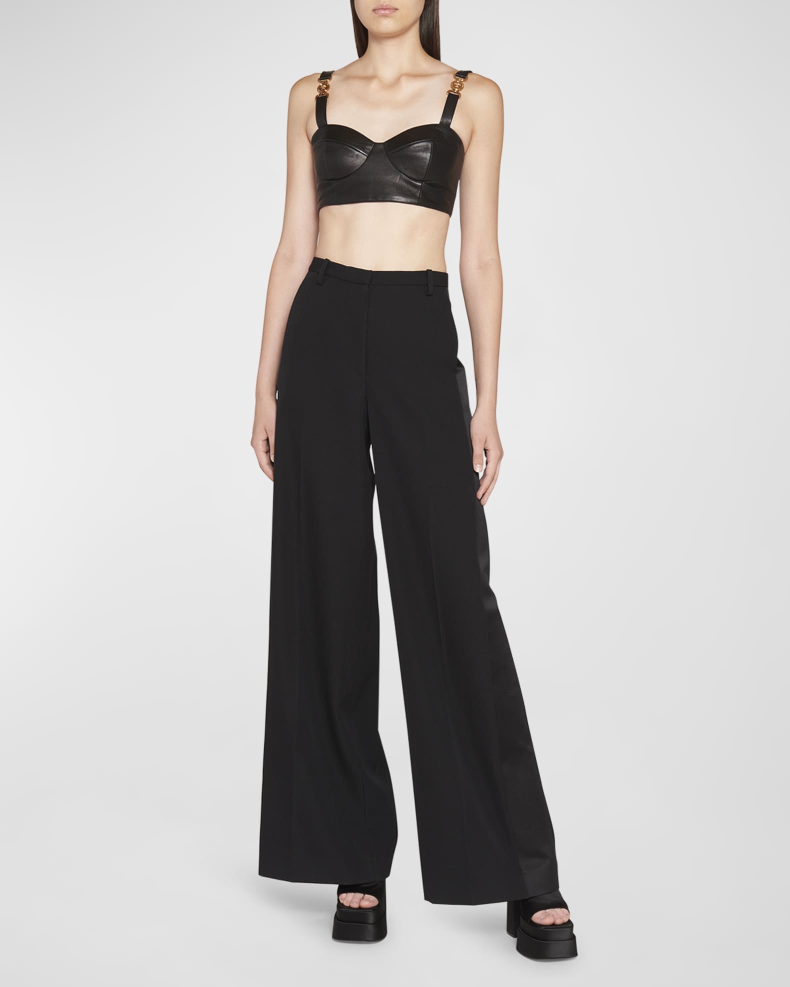 Leather bralette top new arrivals