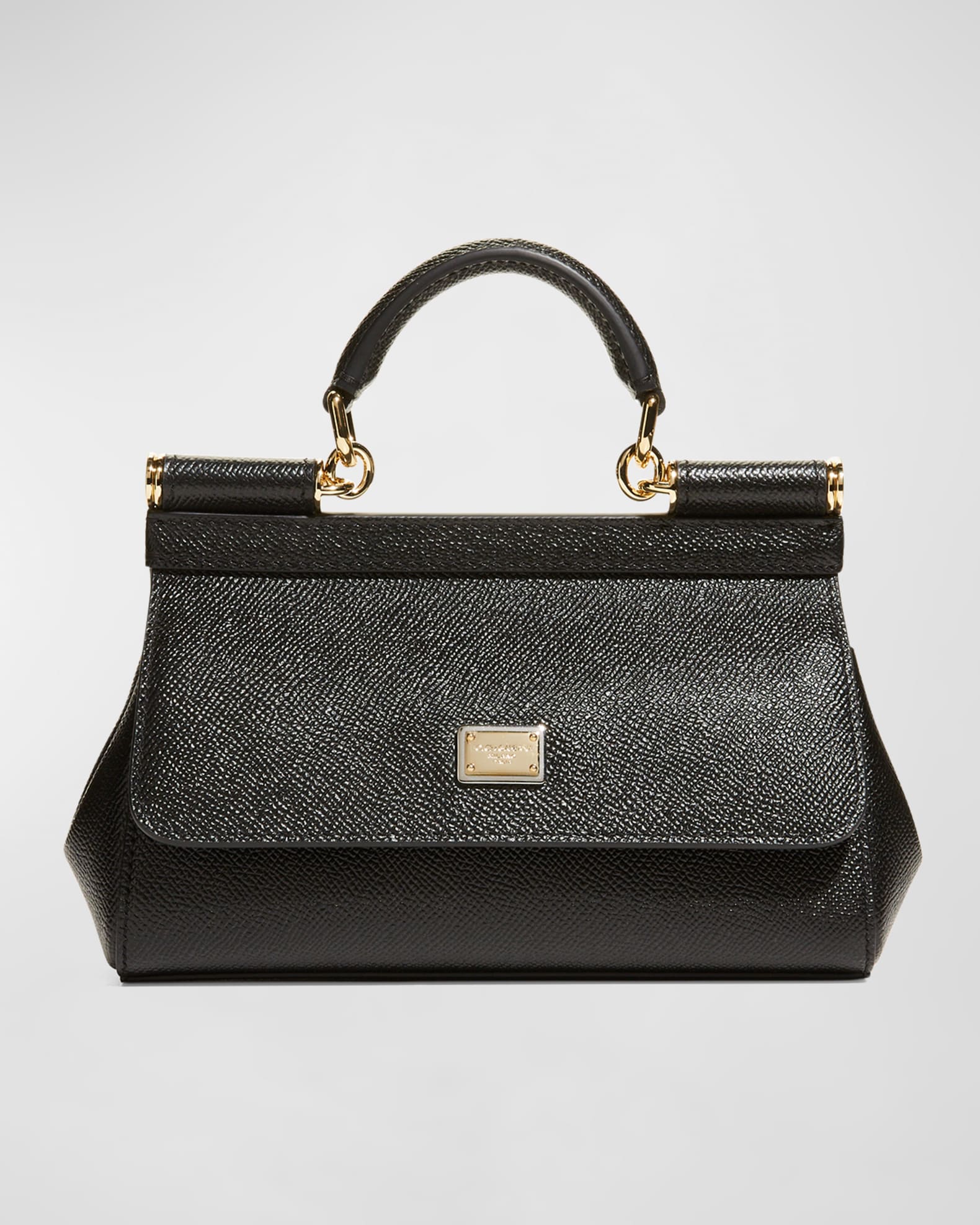 Dolce&Gabbana Sicily Small Leather TopHandle Bag Neiman Marcus