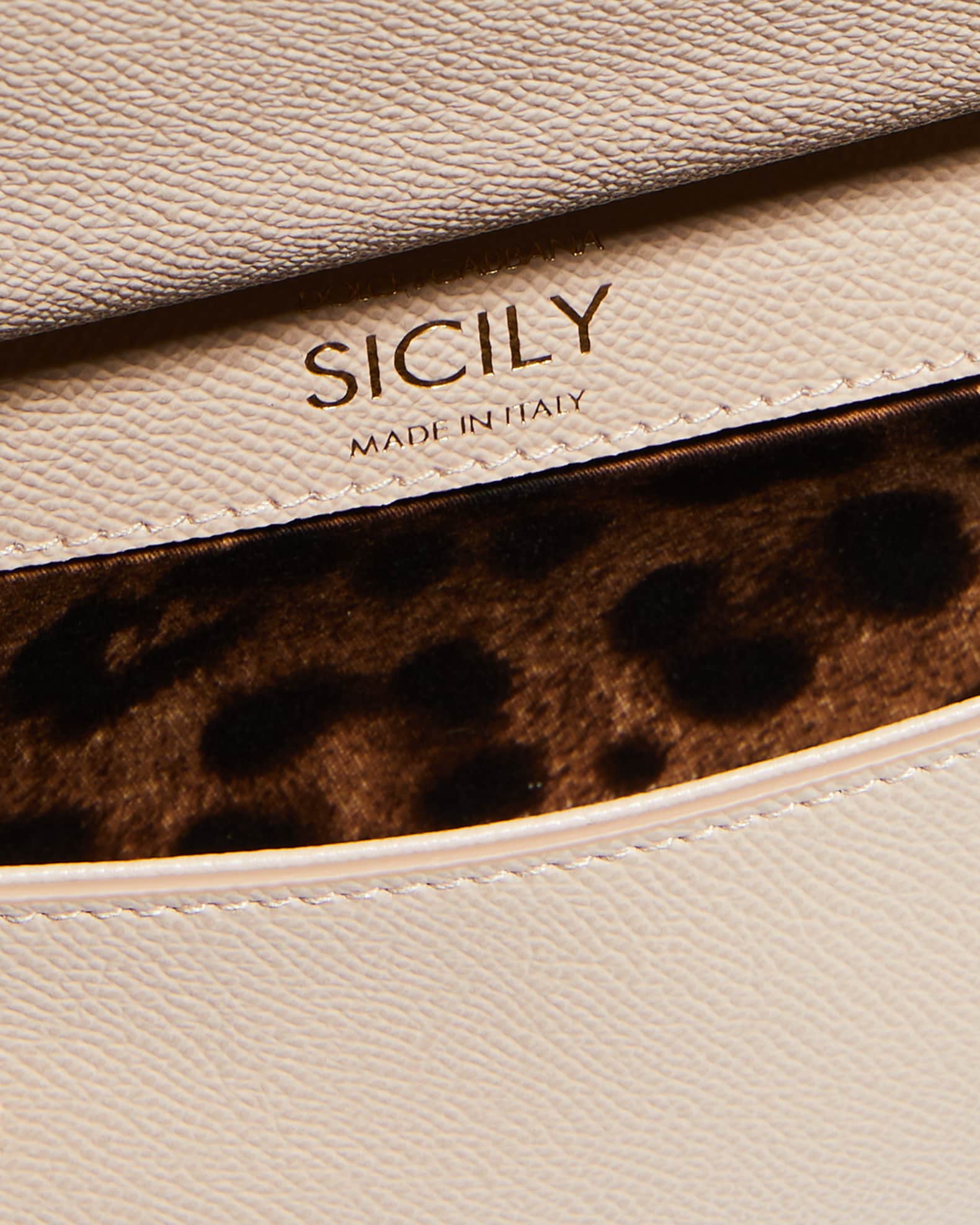 Dolce&Gabbana Sicily Small Leather TopHandle Bag Neiman Marcus