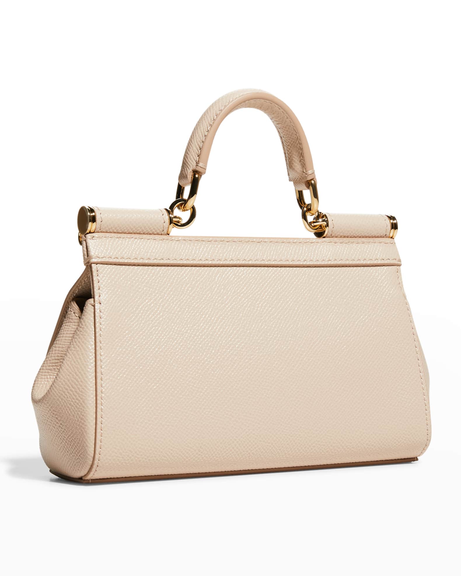 Dolce&Gabbana Sicily Small Leather TopHandle Bag Neiman Marcus