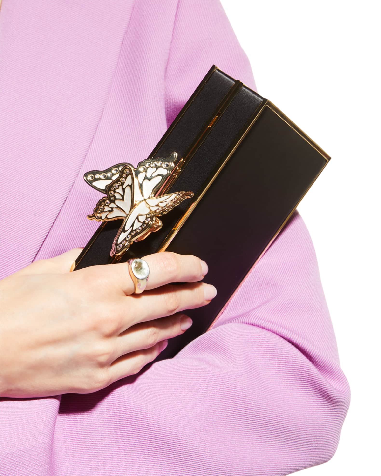 Sophia ster Clara Butterfly Box Clutch Bag Neiman Marcus