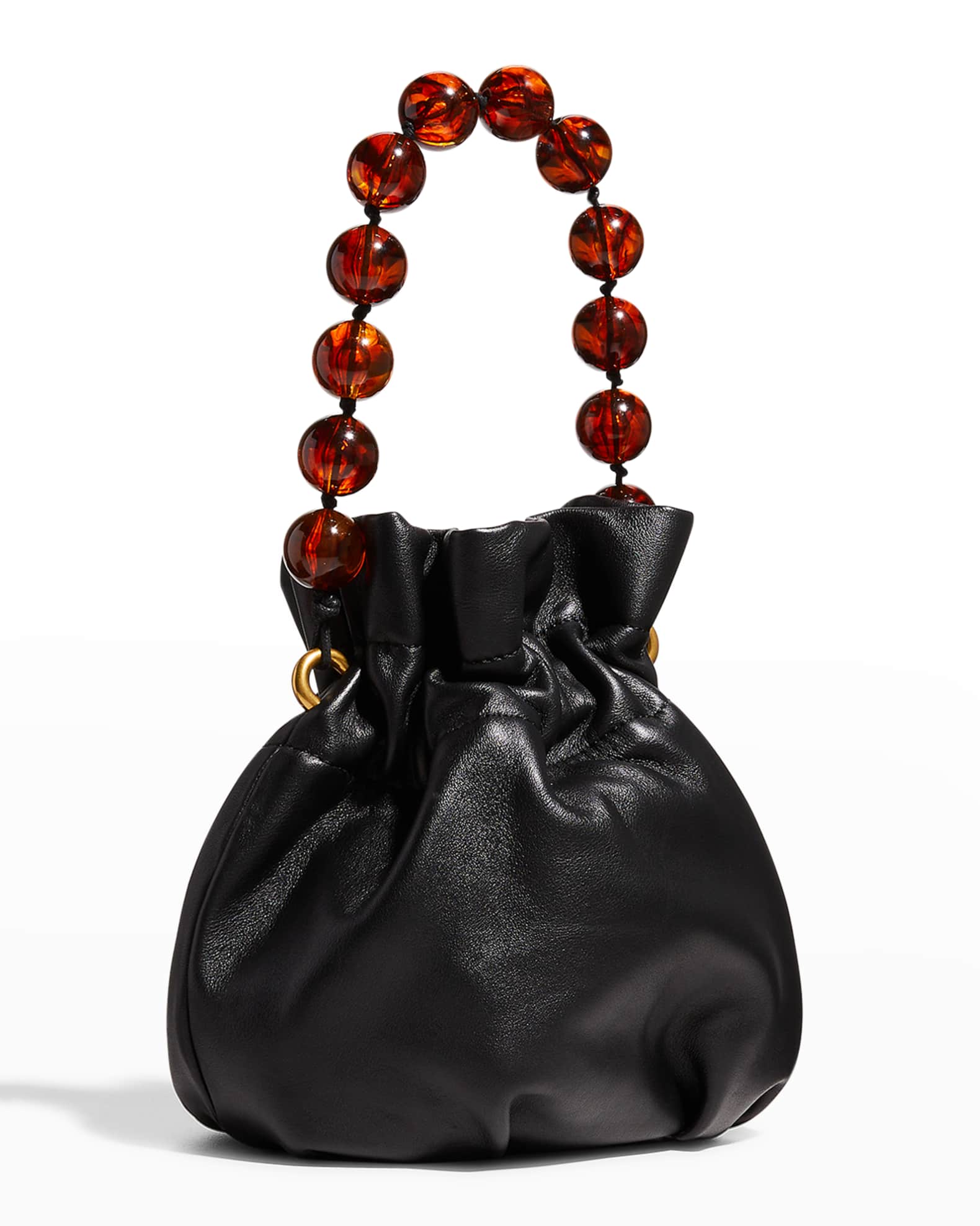 Staud Grace Beaded TopHandle Bucket Bag Neiman Marcus