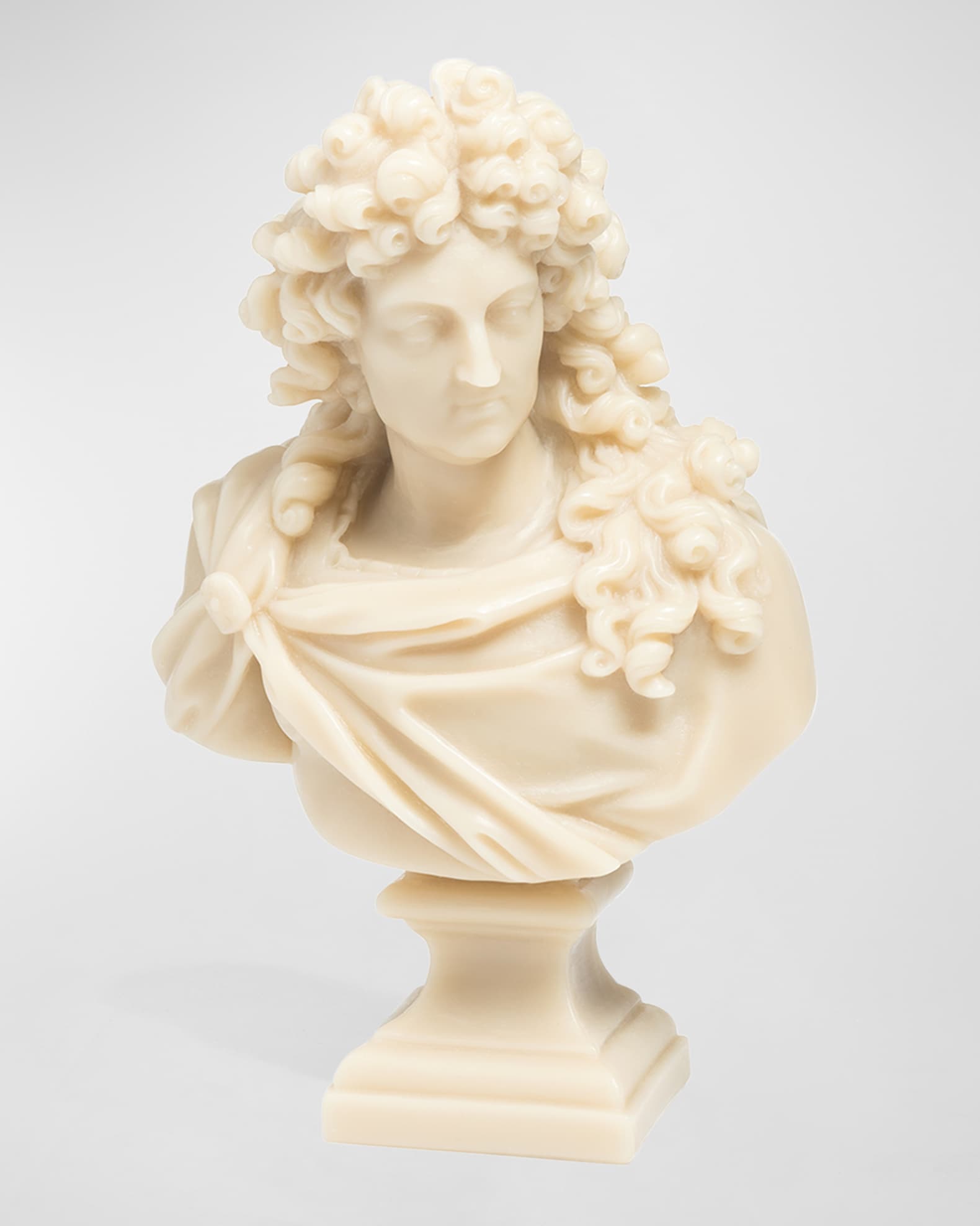 Louis XIV Bust Candle, Stone 0