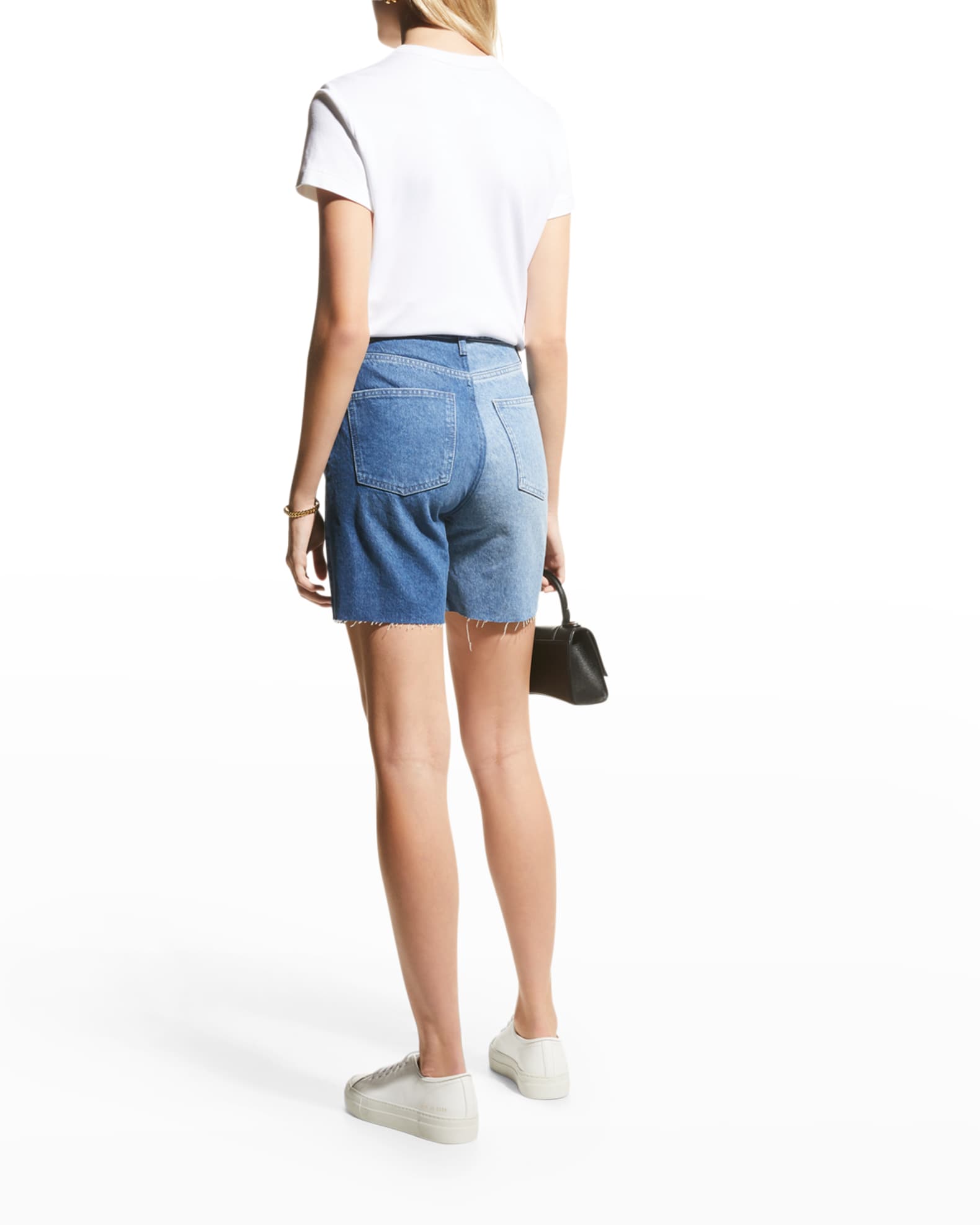 Triarchy Triarchy x Josephine Skriver Two-Tone Shorts | Neiman Marcus