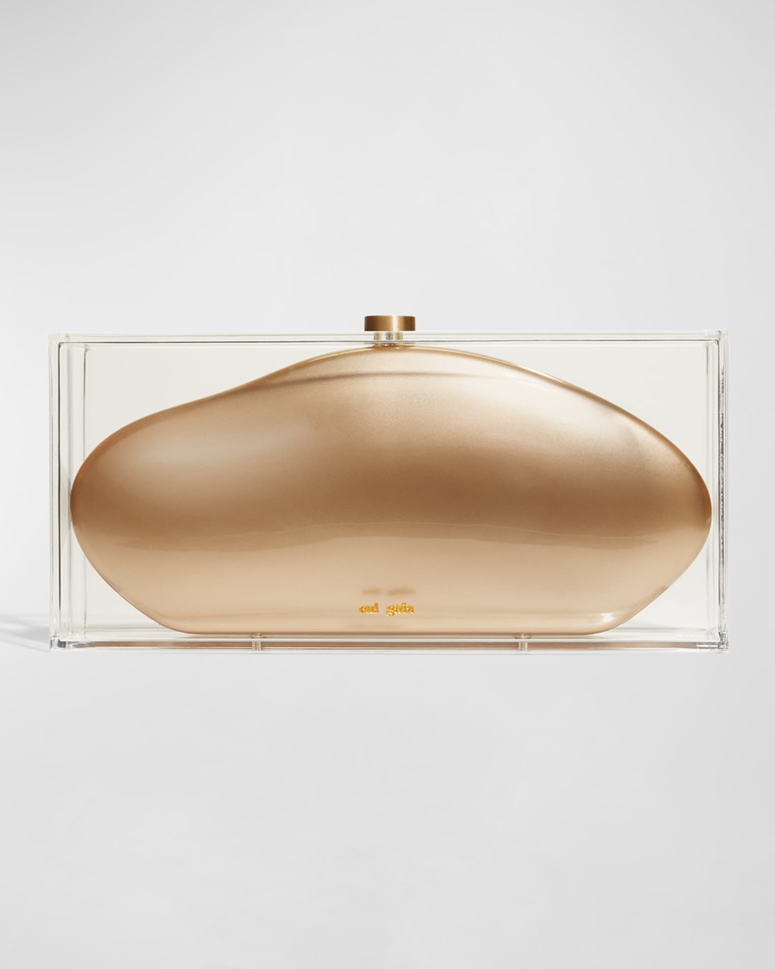 Annika Clear Acrylic Clutch Bag 0
