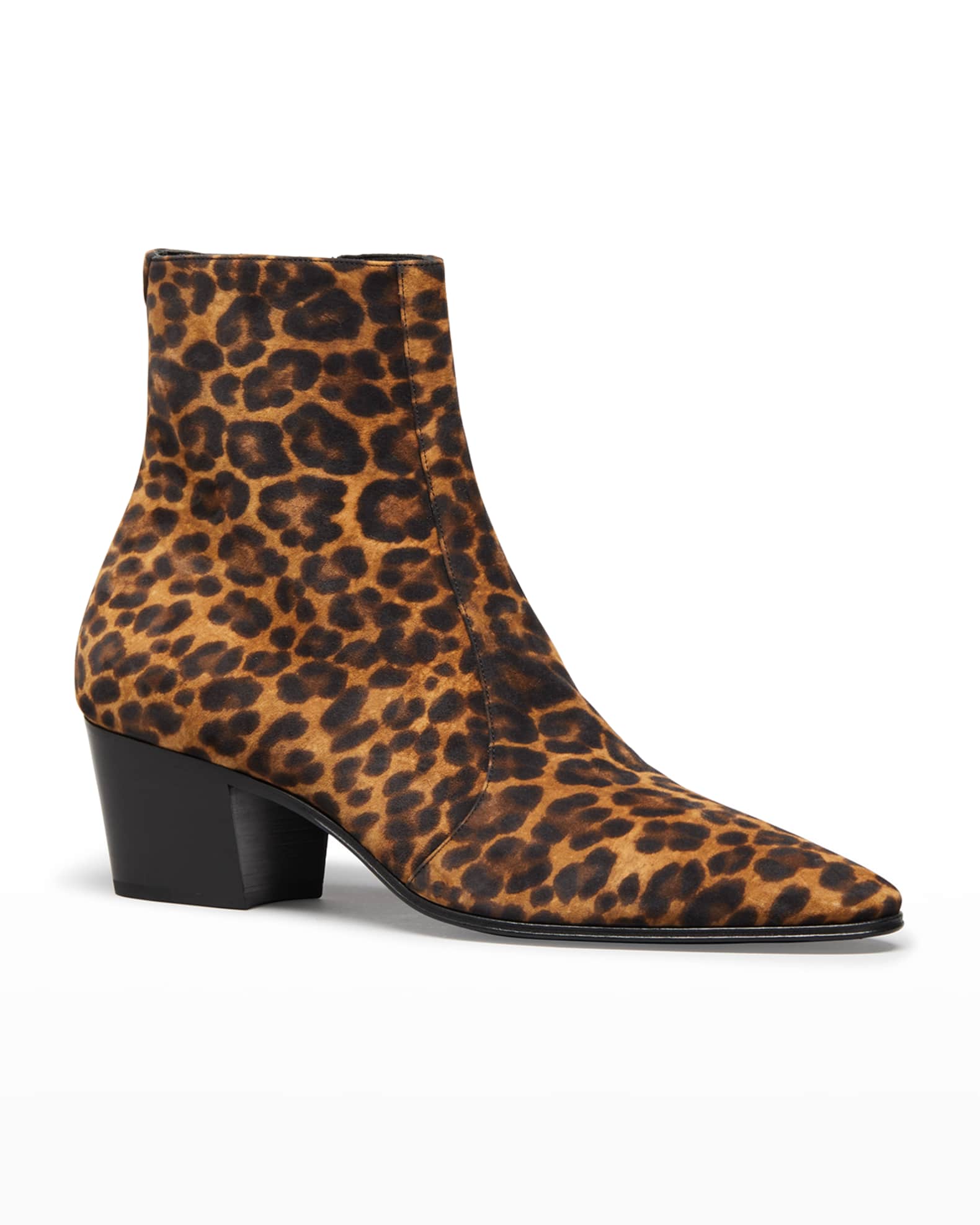 Saint laurent leopard boots