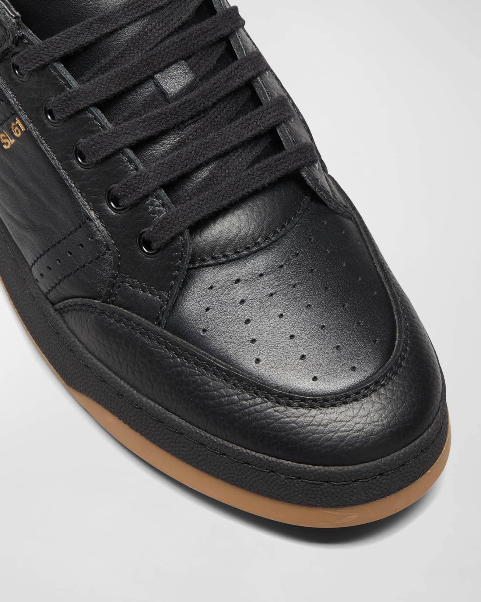 Saint Laurent Men's SL/61 Low-Top Leather Sneakers | Neiman Marcus