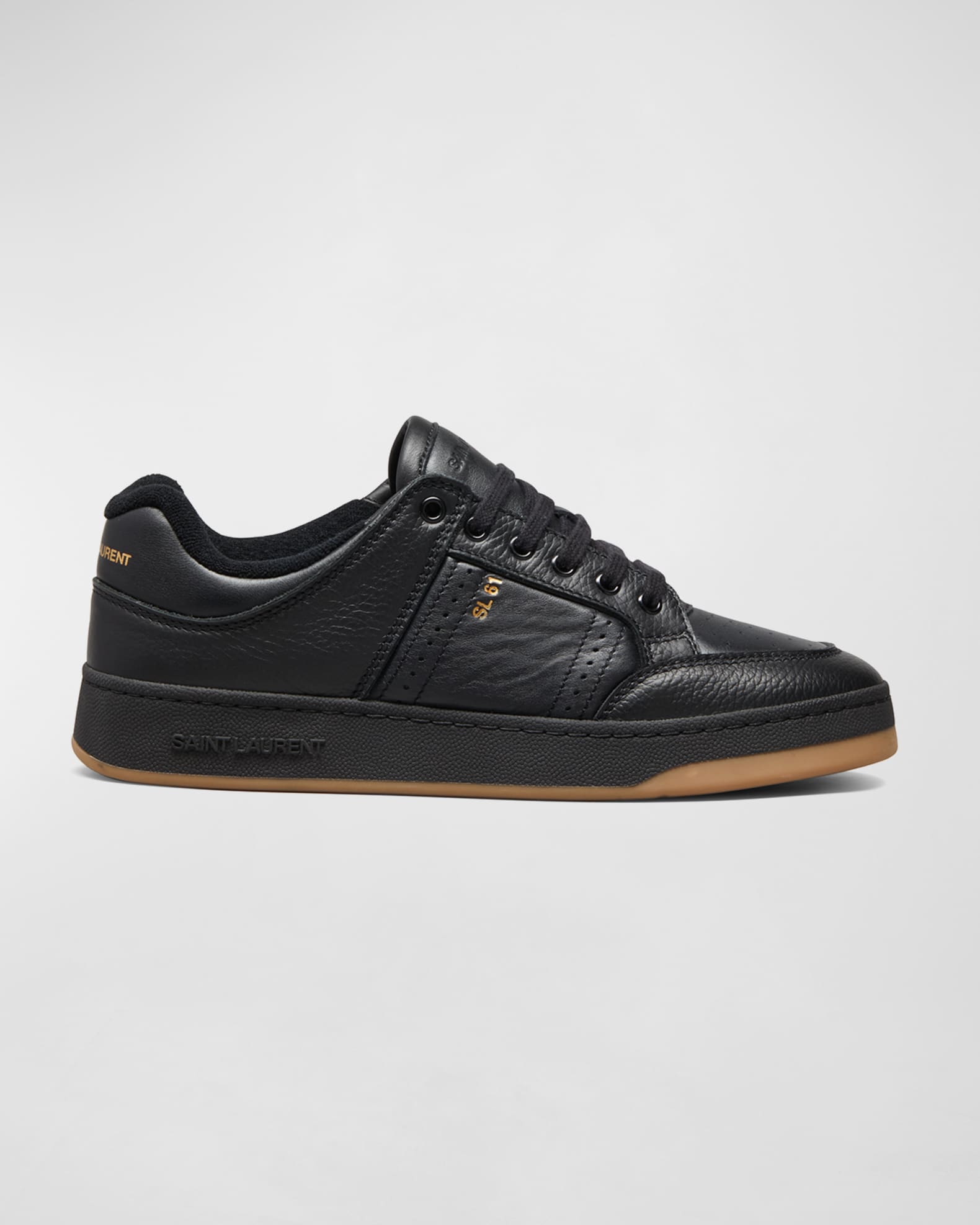 SL/61 low-top sneakers in smooth and grained leather