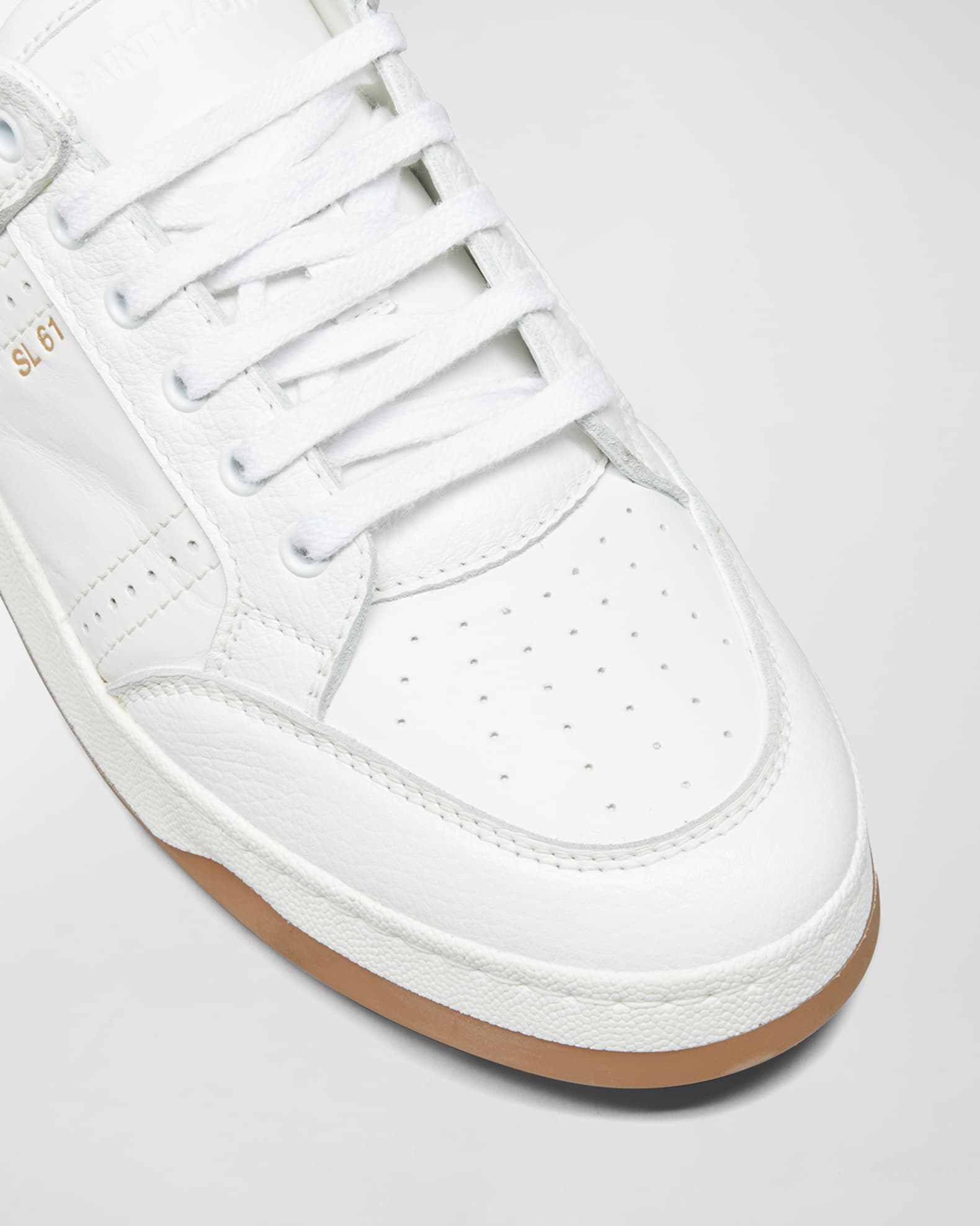 Men s SL61 Perforated Leather Low Top Sneakers