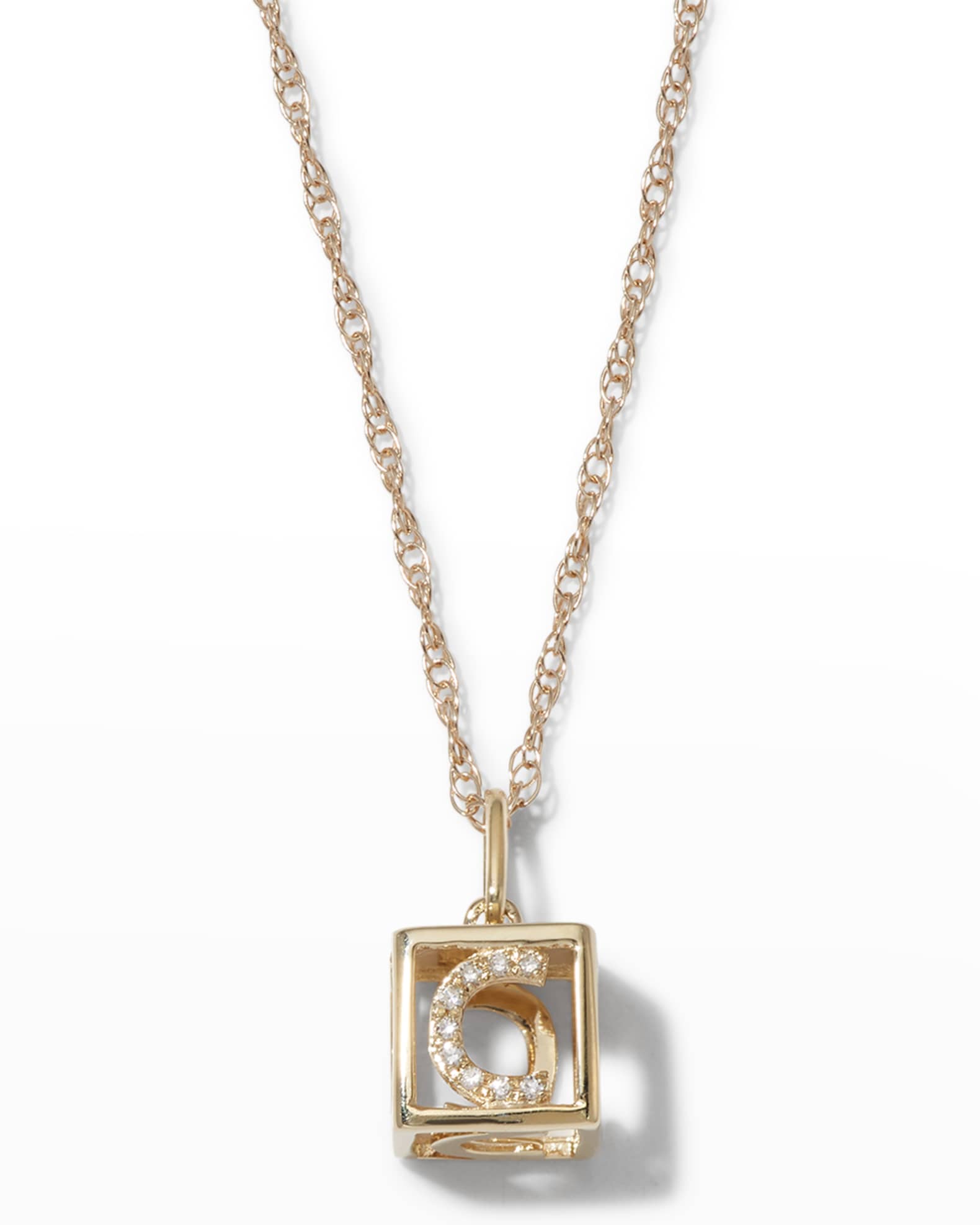 Baby block necklace store