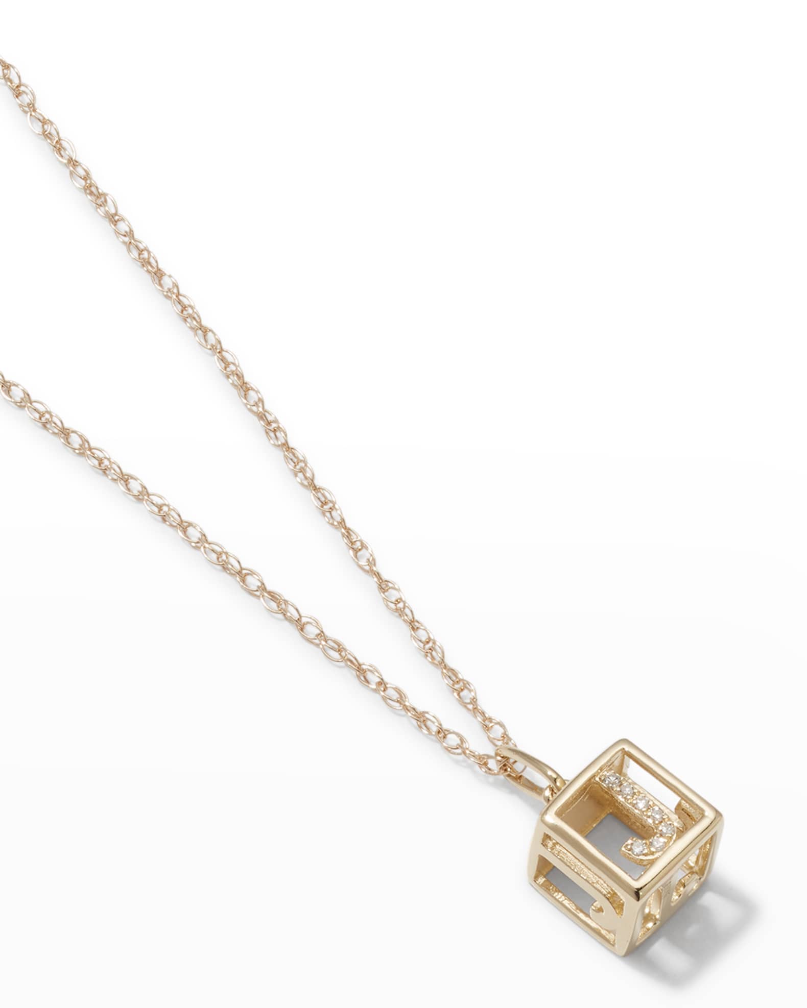 Diamond Baby Block Necklace 1